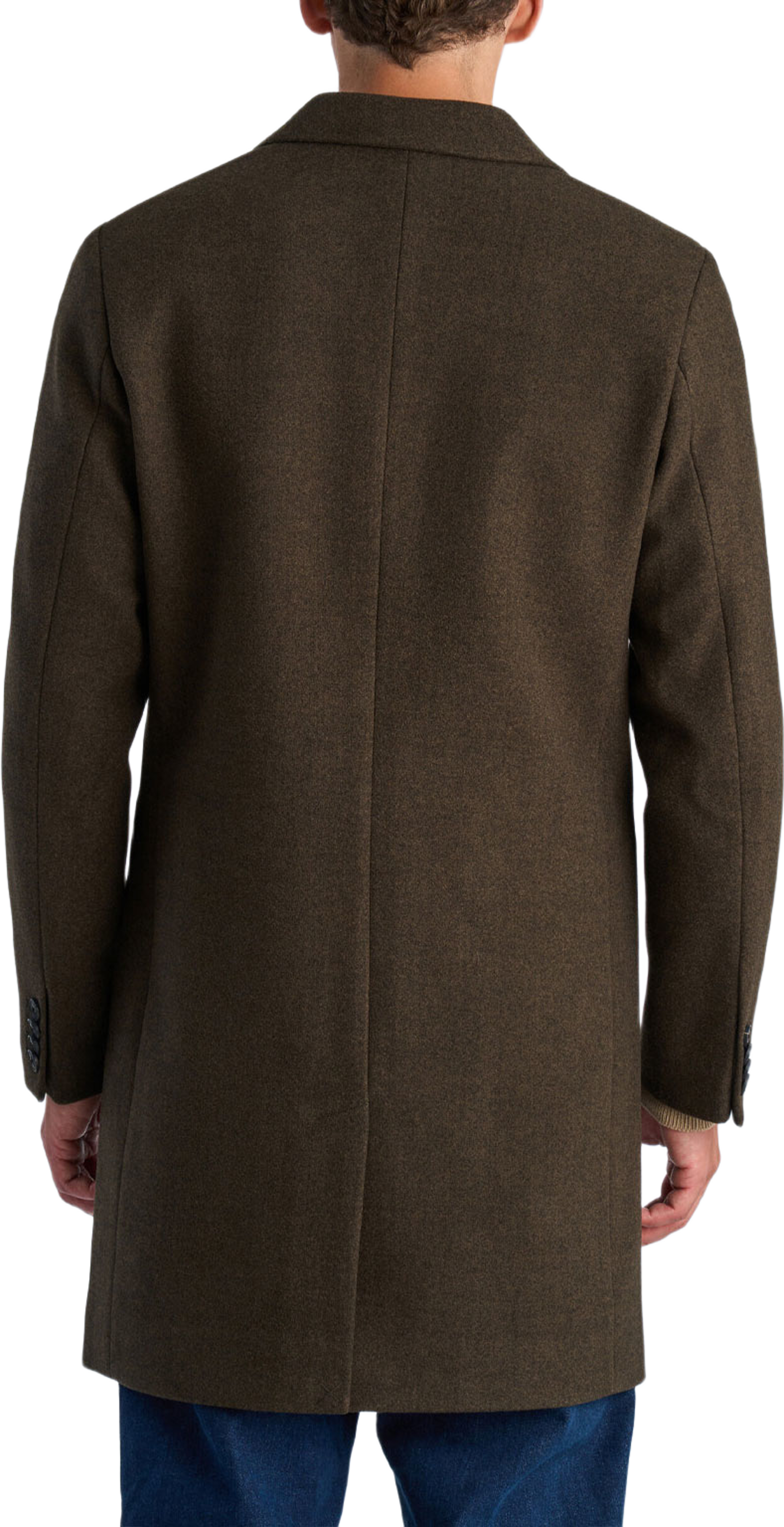 Classic Coat, från Lindbergh, i färgen Dk Brown Mel. Klicka för att öppna bilden i stort format