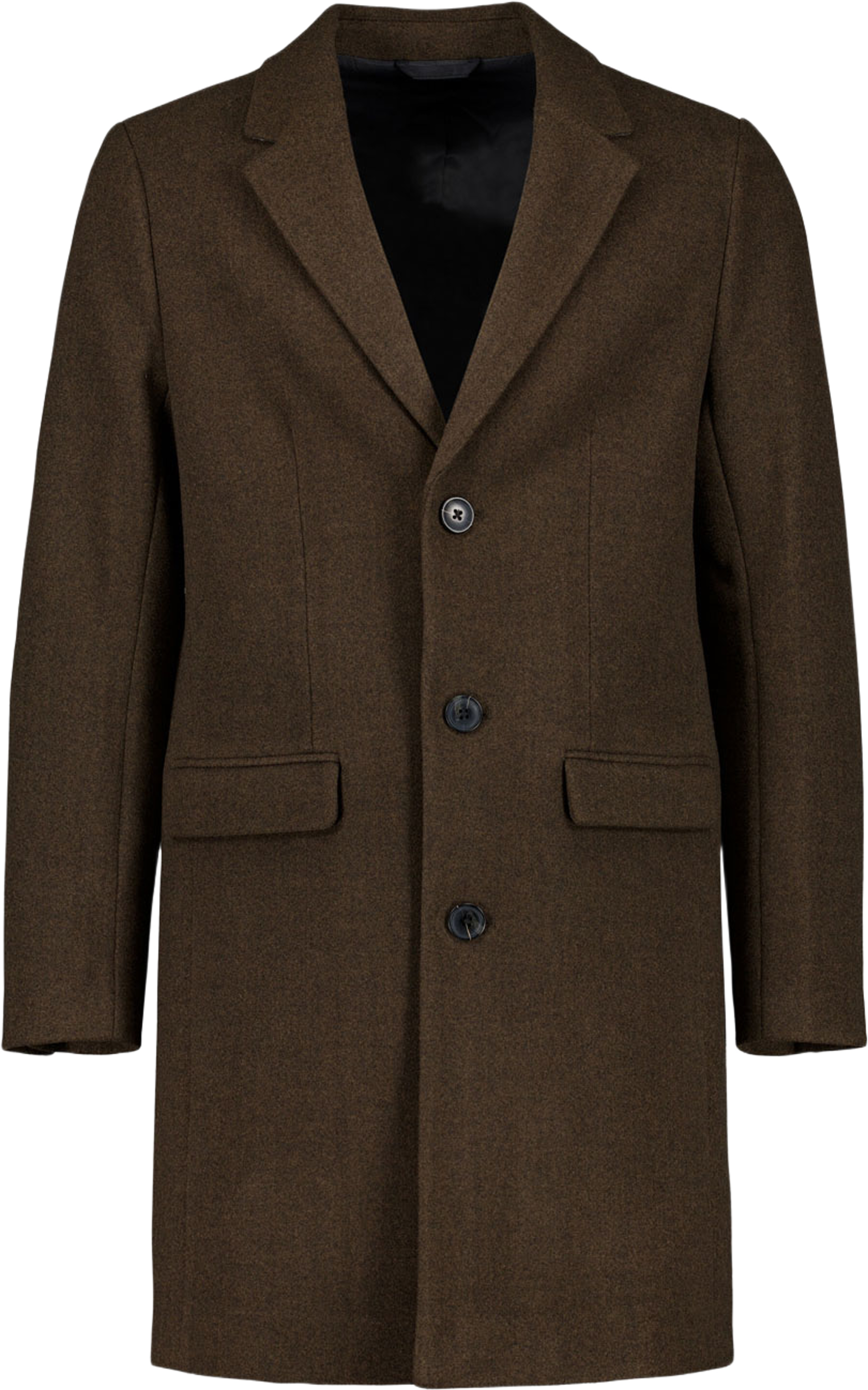Classic Coat, från Lindbergh, i färgen Dk Brown Mel. Klicka för att öppna bilden i stort format