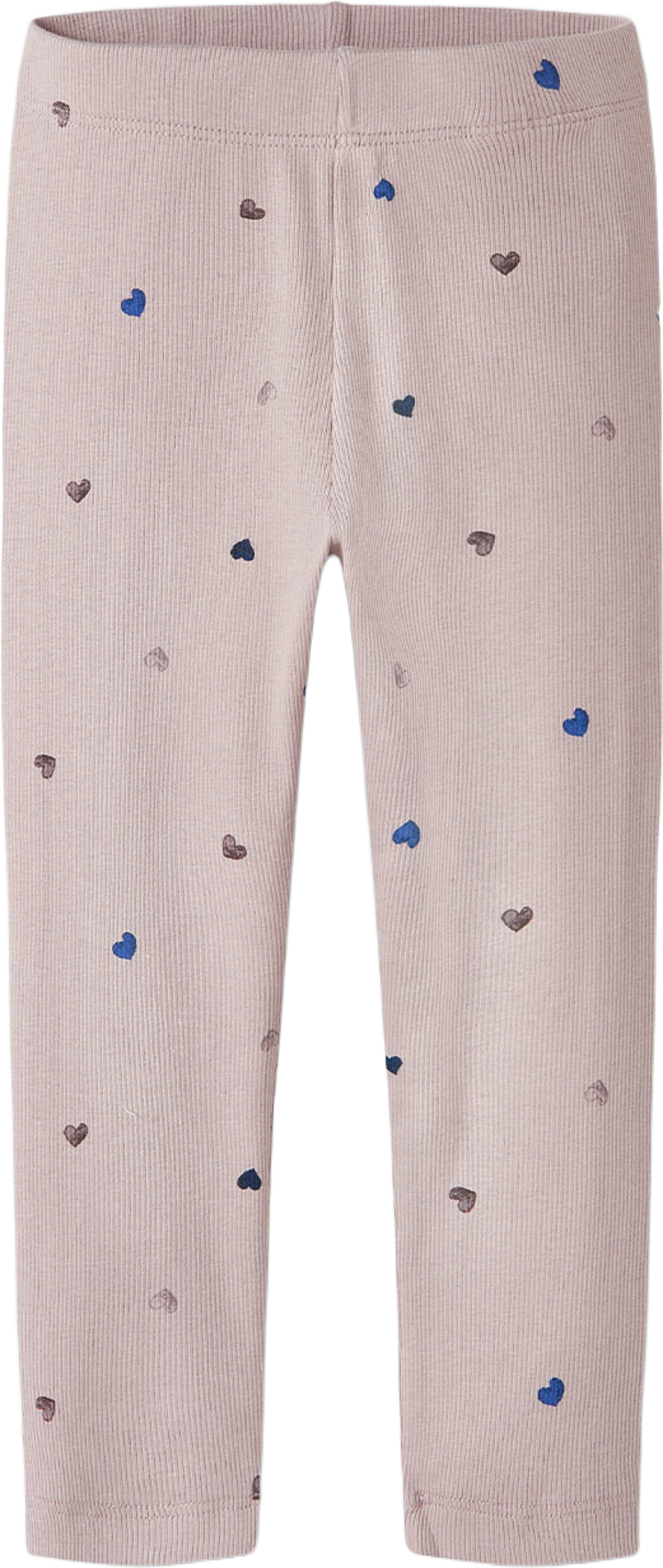Nutti Leggings, från Name It, i färgen Burnished Lilac Hearts. Klicka för att öppna bilden i stort format
