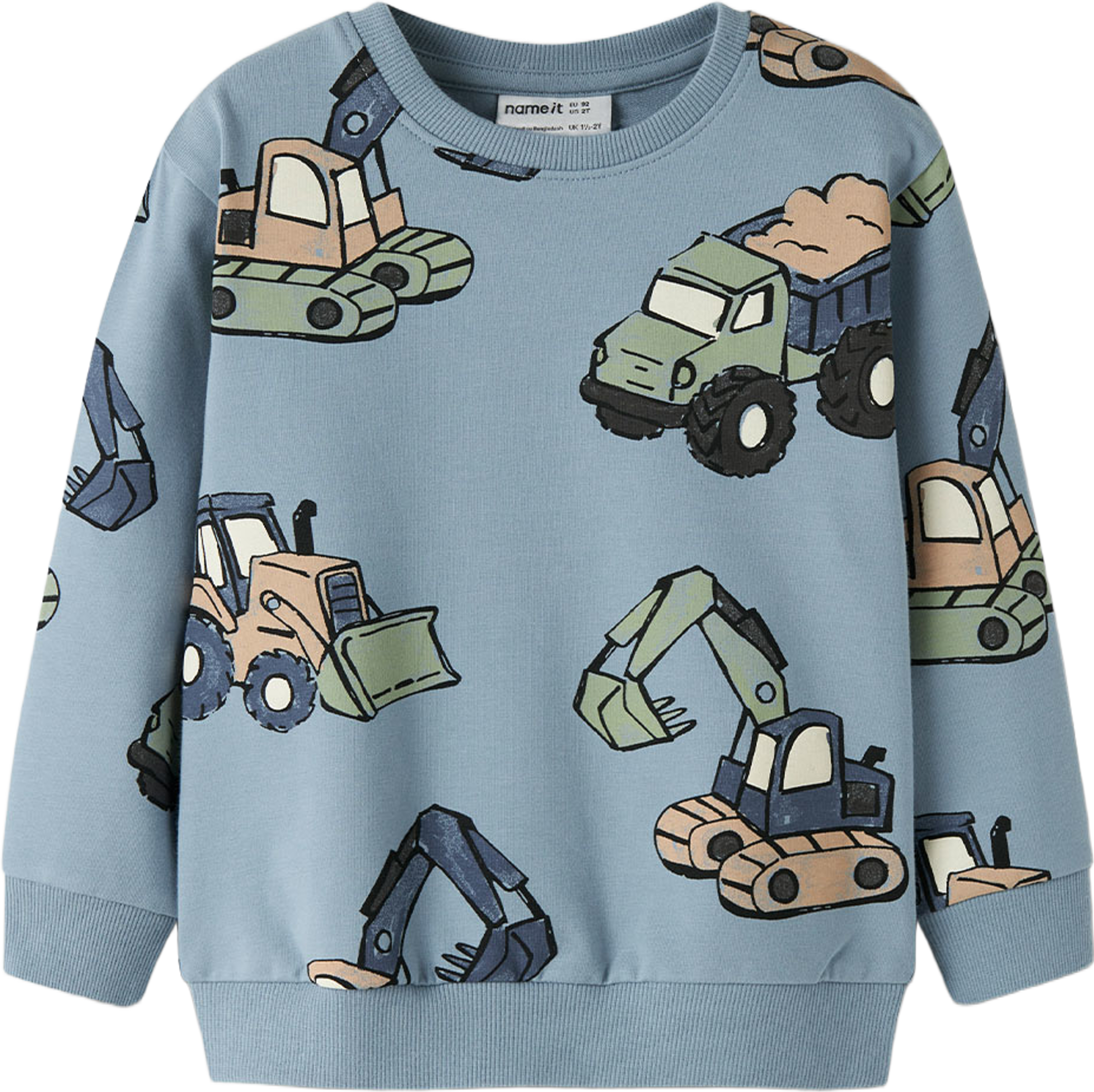 Kark Sweatshirt, från Name It, i färgen Ashley Blue. Klicka för att öppna bilden i stort format