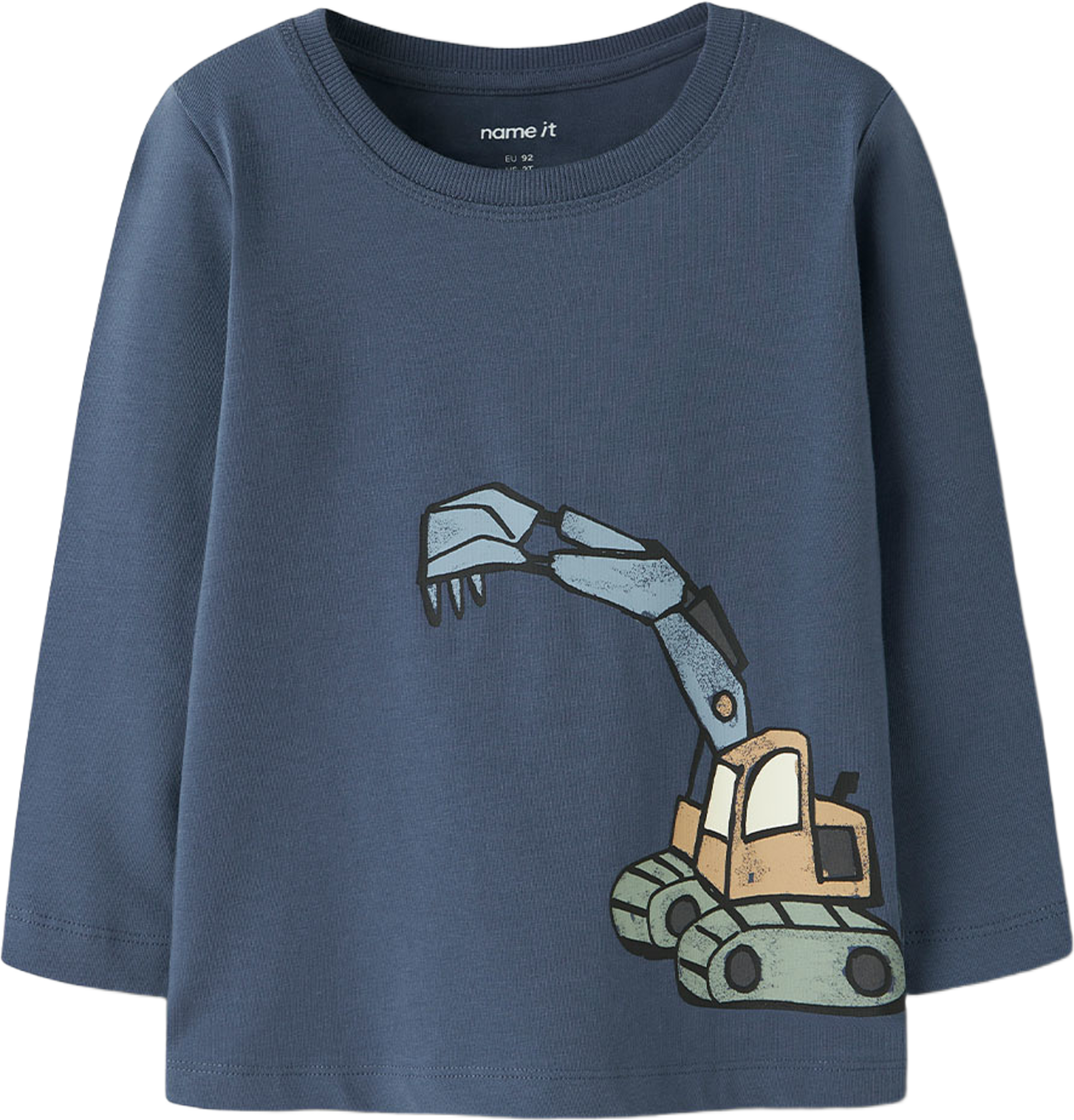Karke T-Shirt, från Name It, i färgen Vintage Indigo. Klicka för att öppna bilden i stort format