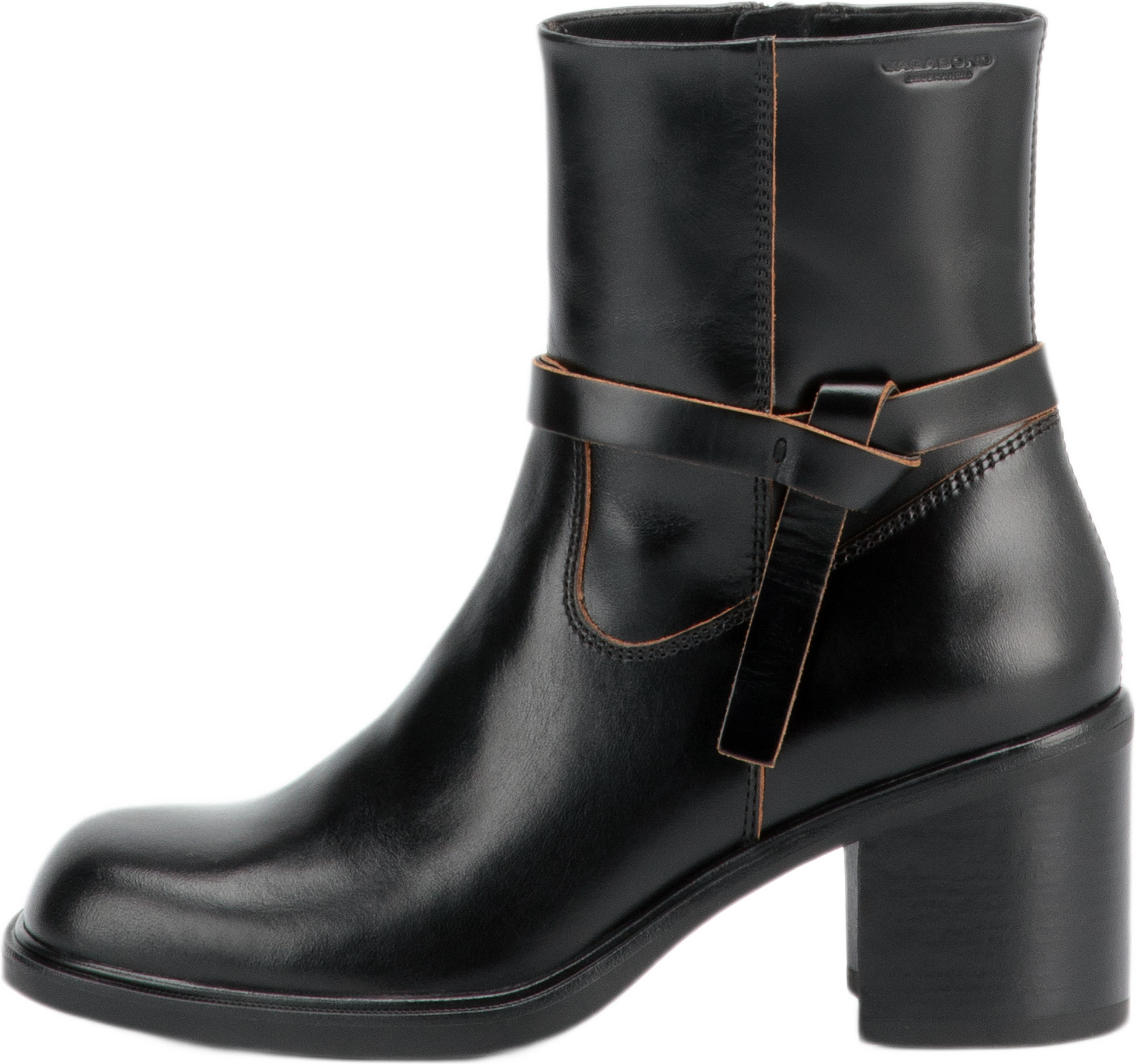 Meryl Boots Heel Classic, från Vagabond Shoemakers, i färgen Black. Klicka för att öppna bilden i stort format