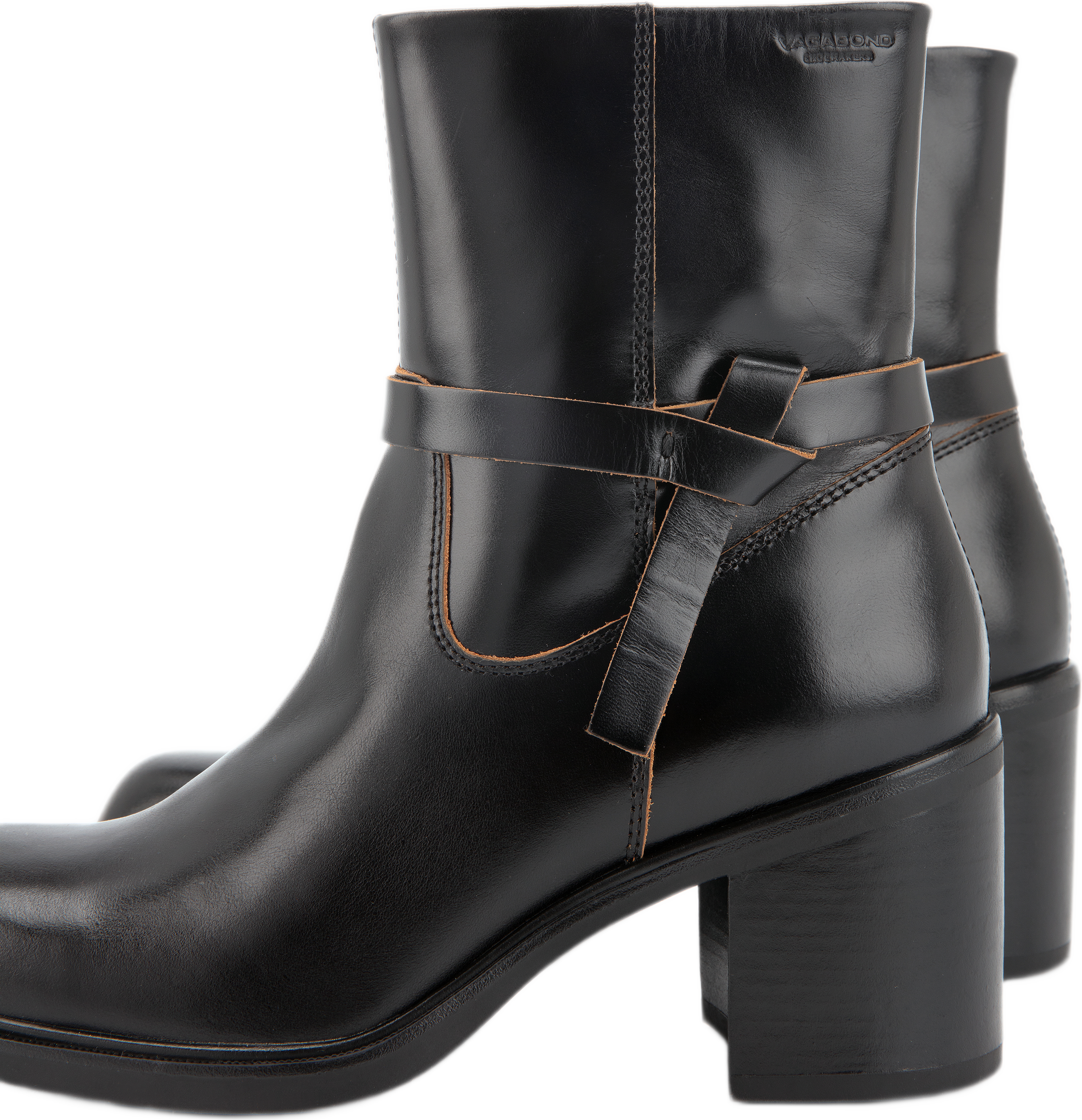 Meryl Boots Heel Classic, från Vagabond Shoemakers, i färgen Black. Klicka för att öppna bilden i stort format