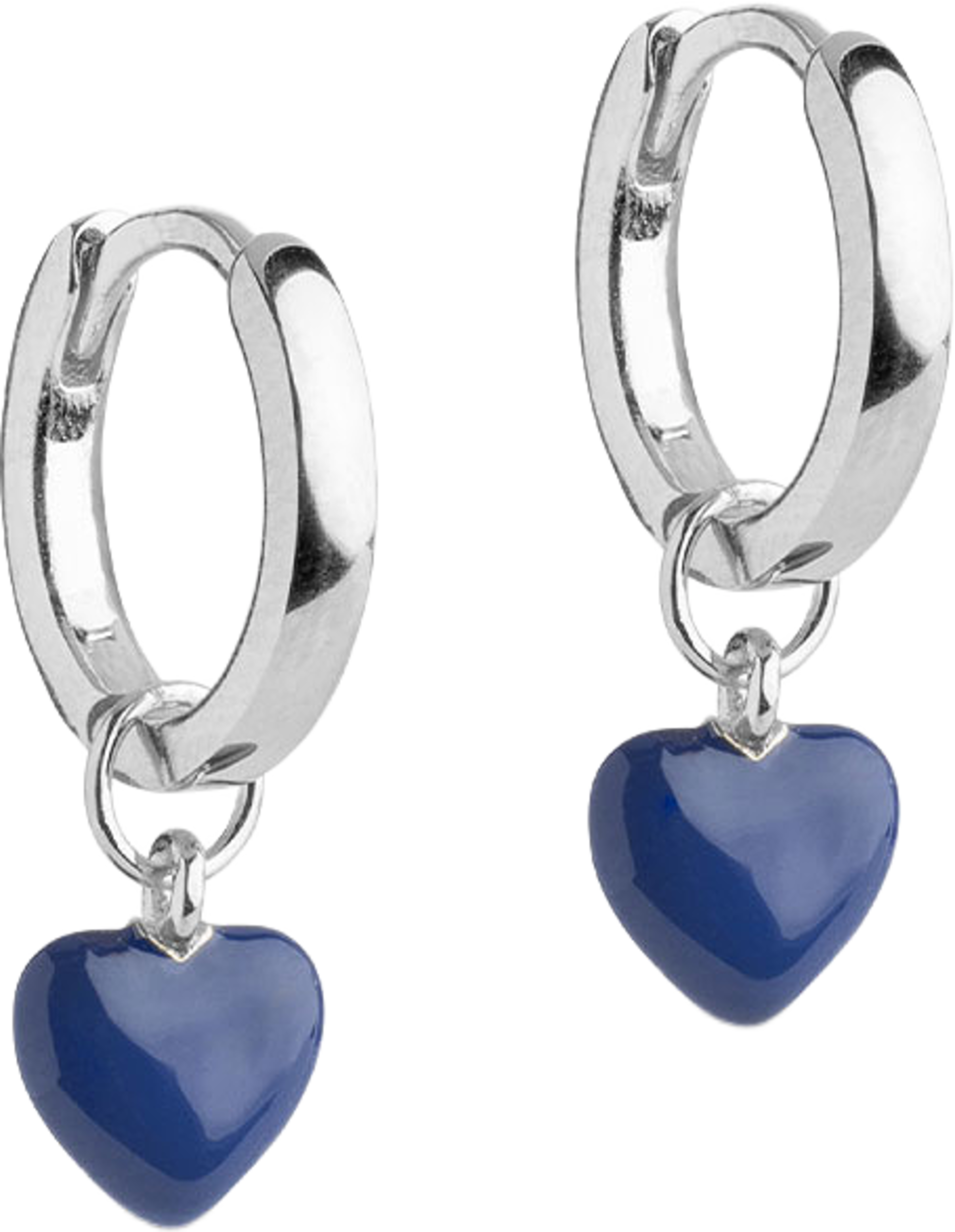 Örhängen, Amore, från ENAMEL Copenhagen, i färgen Indigo Silver. Klicka för att öppna bilden i stort format