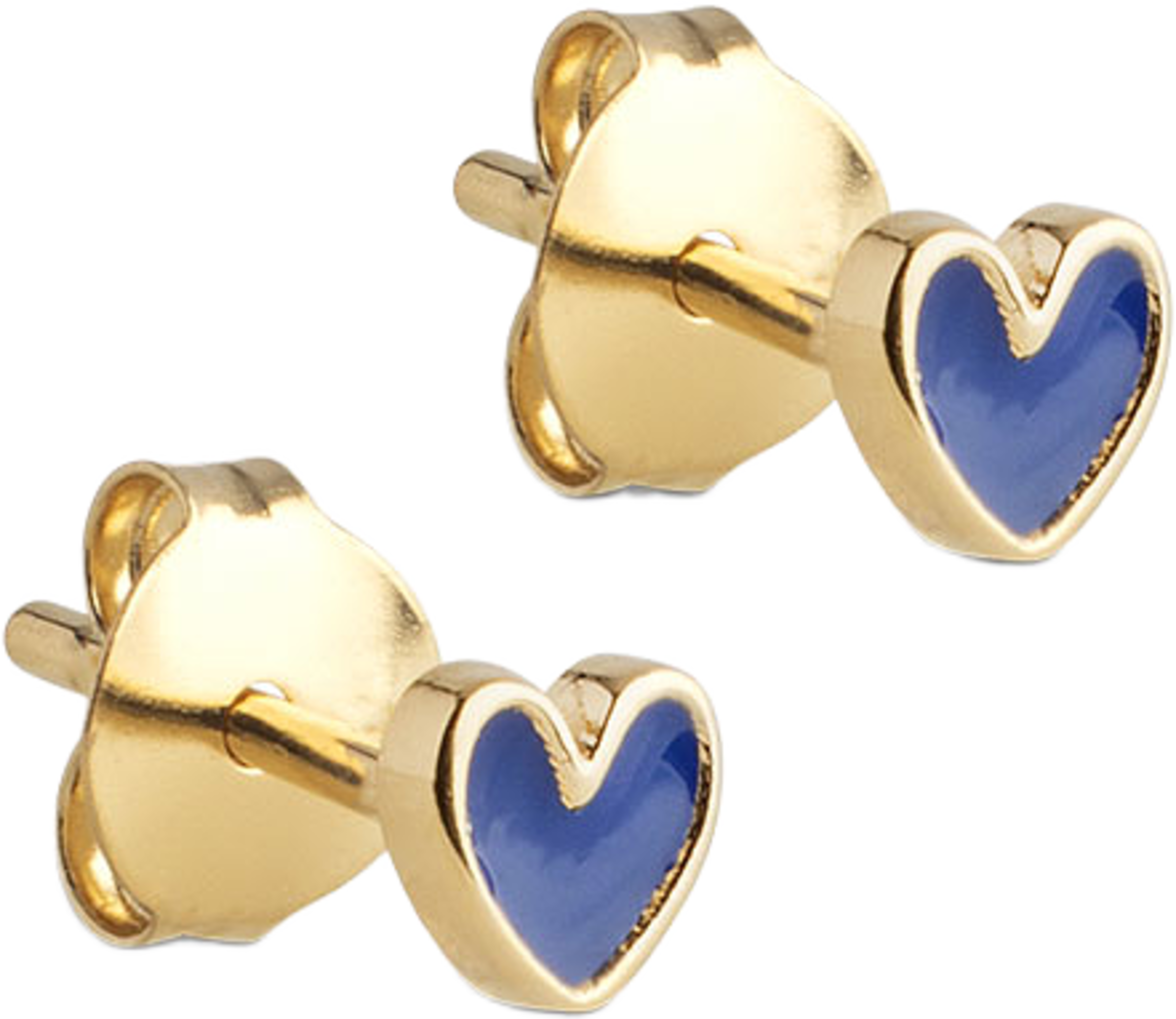 Studs Earrings, Amore, från ENAMEL Copenhagen, i färgen Indigo Gold. Klicka för att öppna bilden i stort format
