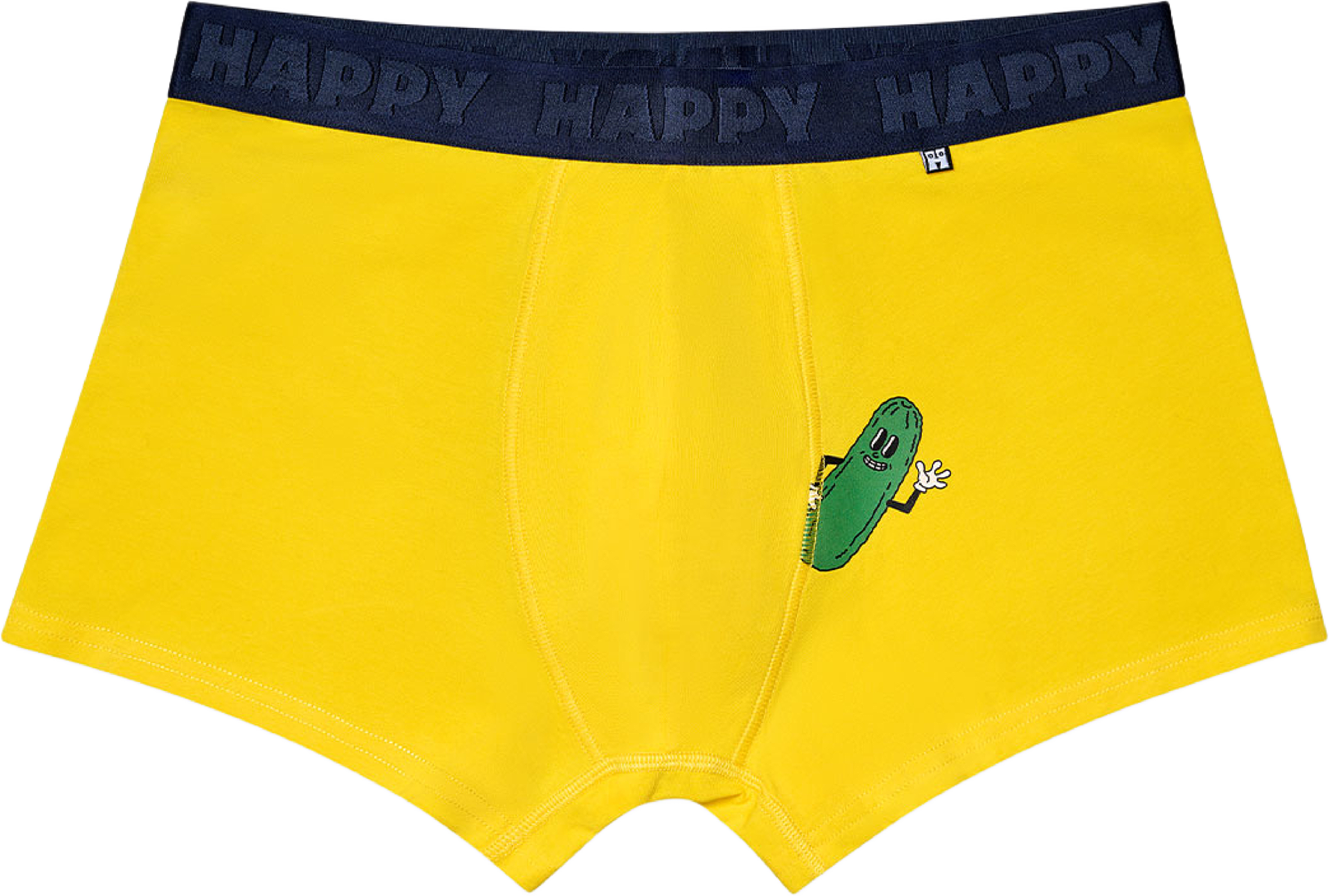1-Pack Pickle Short Boxer, från Happy Socks, i färgen Yellow. Klicka för att öppna bilden i stort format
