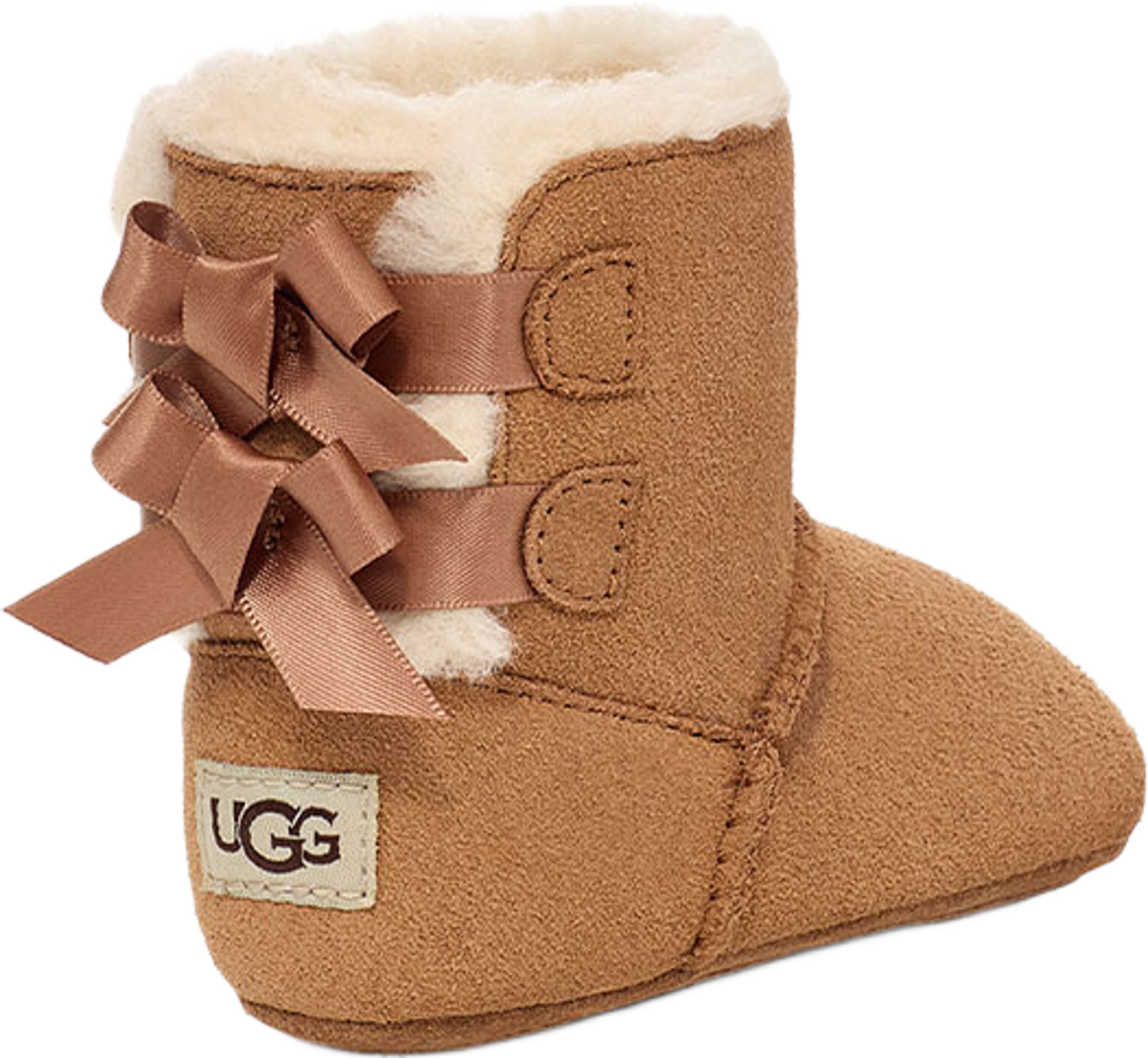 Baby Bailey Bow Bootie, från Ugg, i färgen Chestnut. Klicka för att öppna bilden i stort format