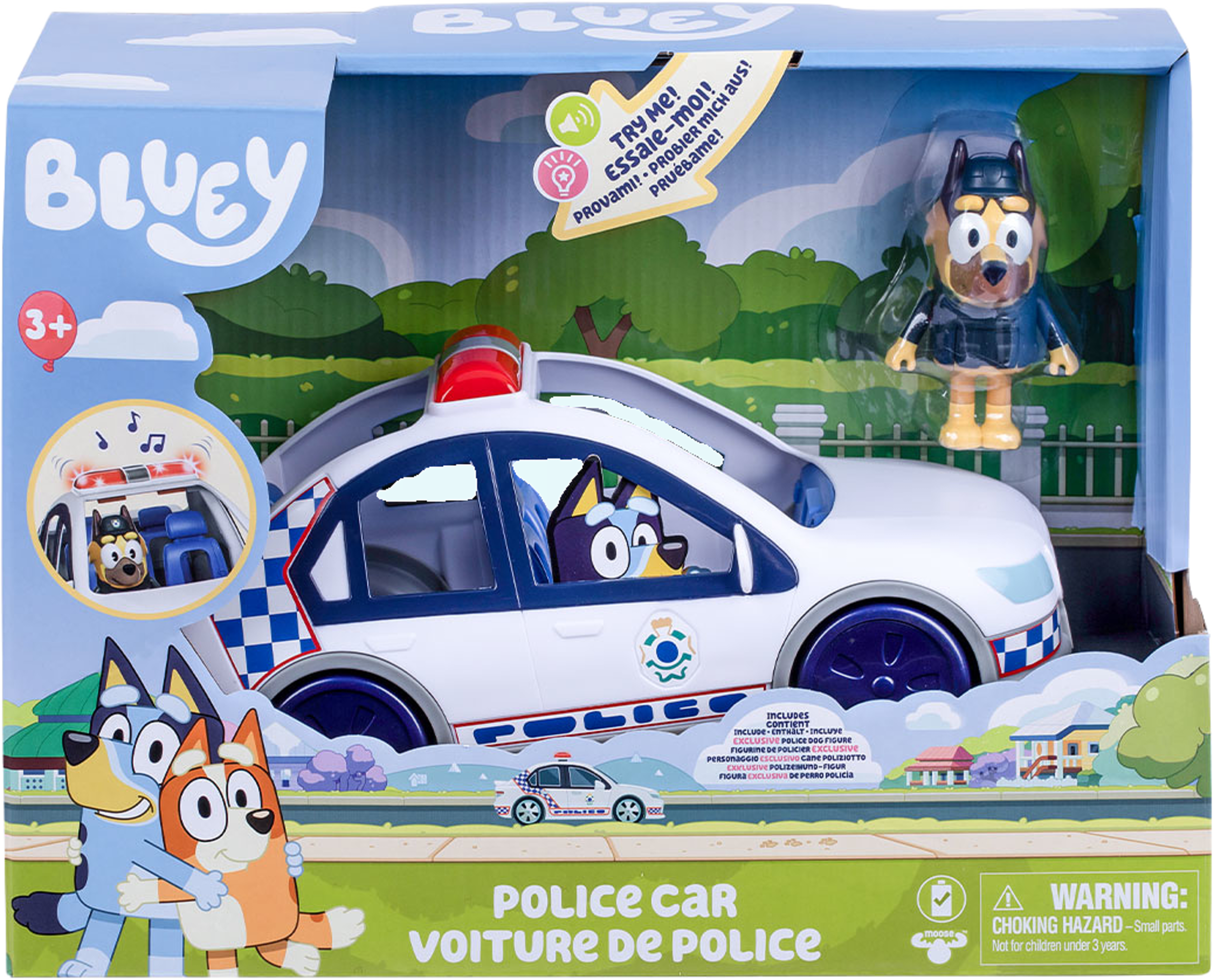 Polisbil med ljus och ljud, från Bluey, i färgen Multicolor. Klicka för att öppna bilden i stort format