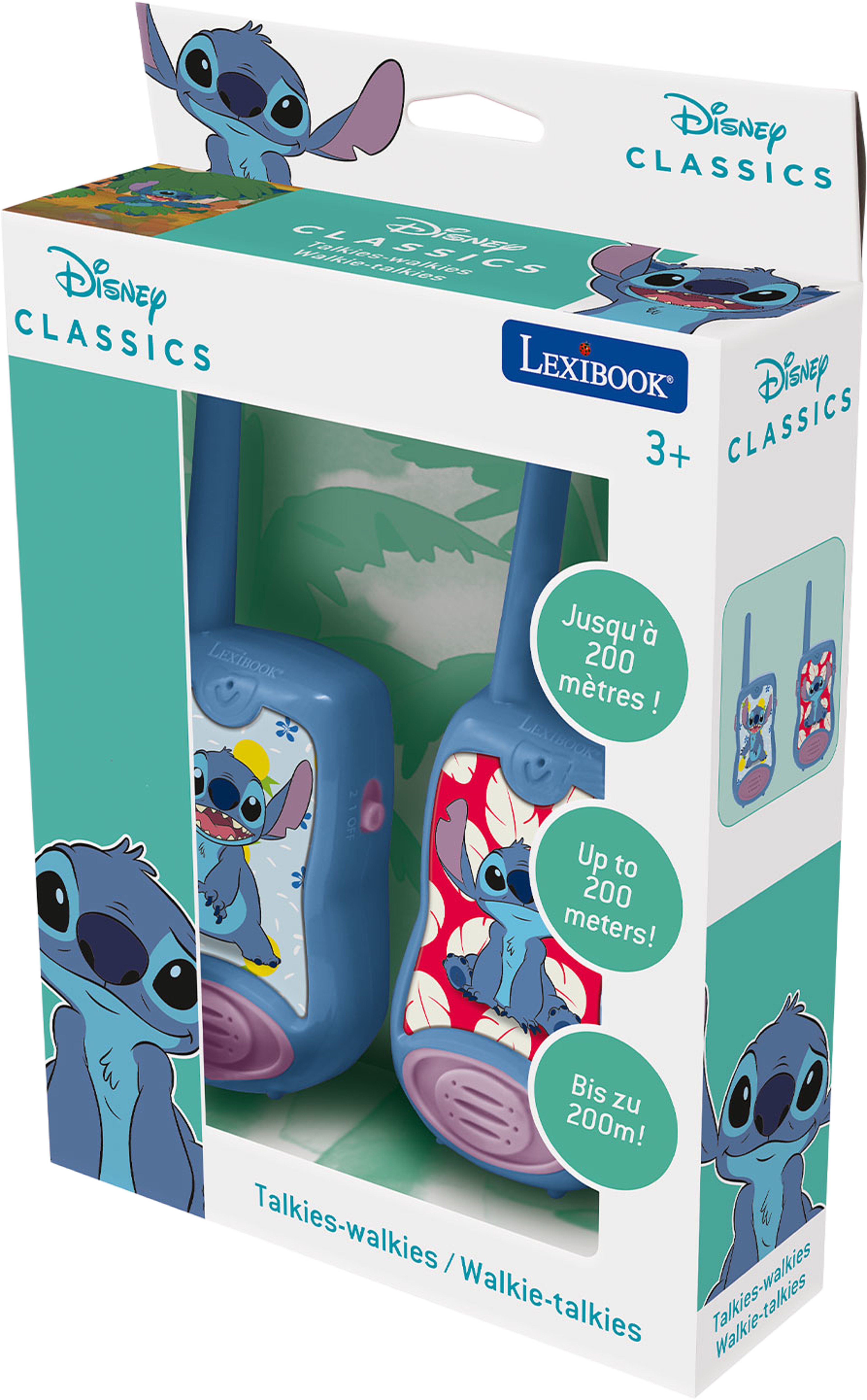 Walkie-Talkies Disney Stitch 200m, från Disney, i färgen Blue. Klicka för att öppna bilden i stort format