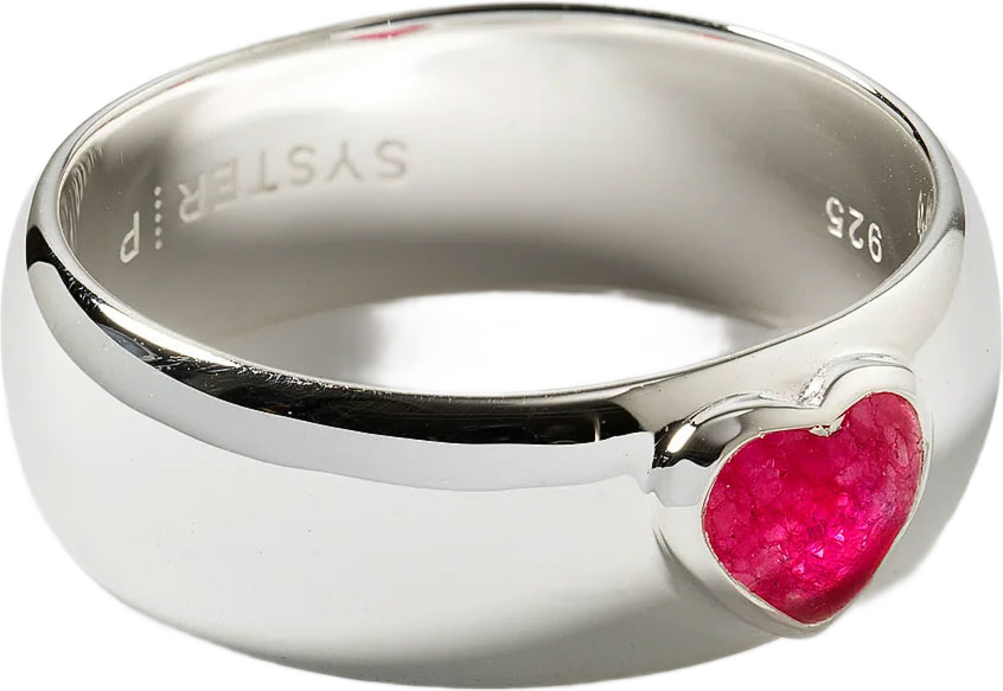 La La Love Pink Quartz Rings, från Syster P, i färgen Silver. Klicka för att öppna bilden i stort format
