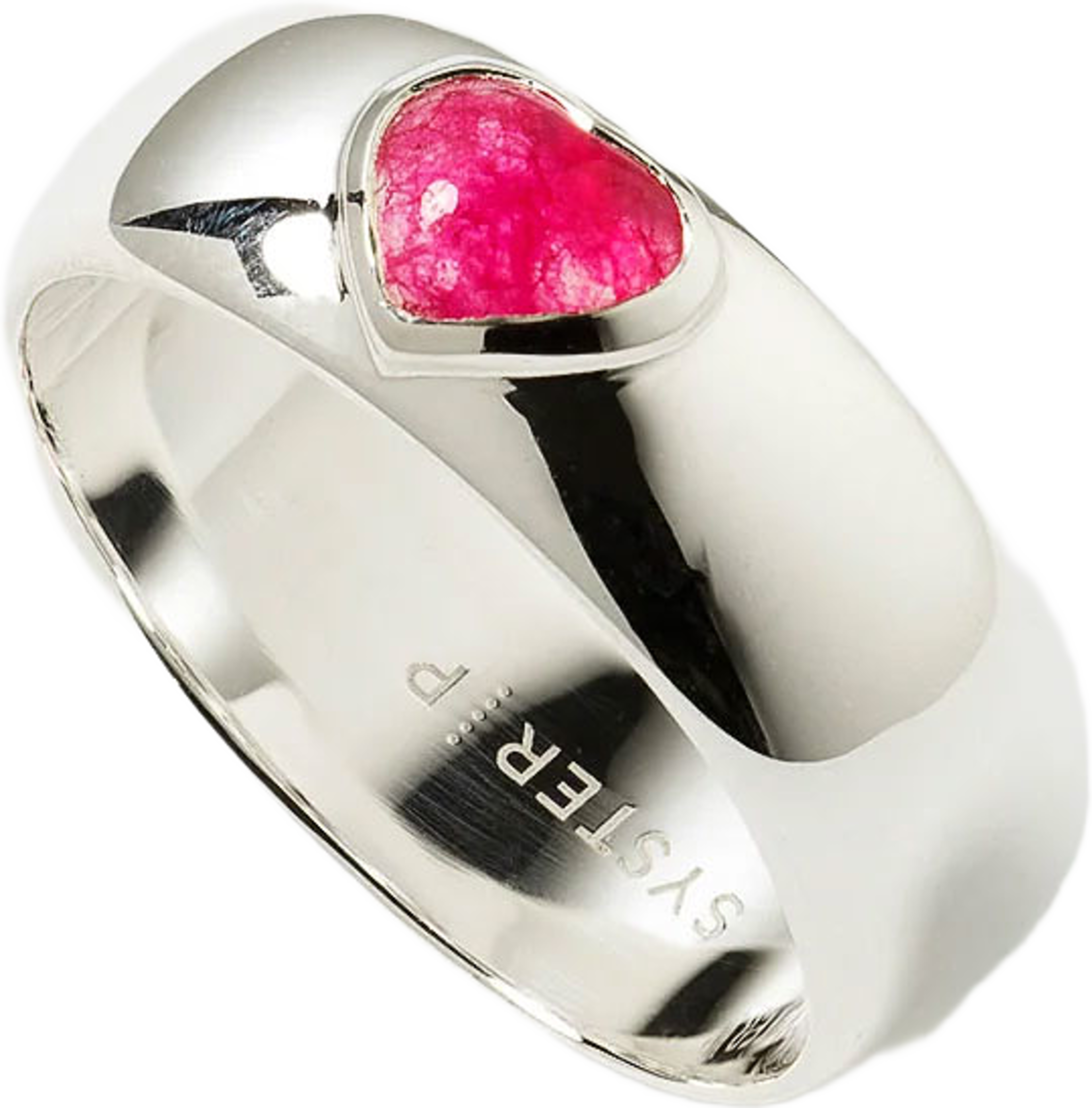 La La Love Pink Quartz Rings, från Syster P, i färgen Silver. Klicka för att öppna bilden i stort format