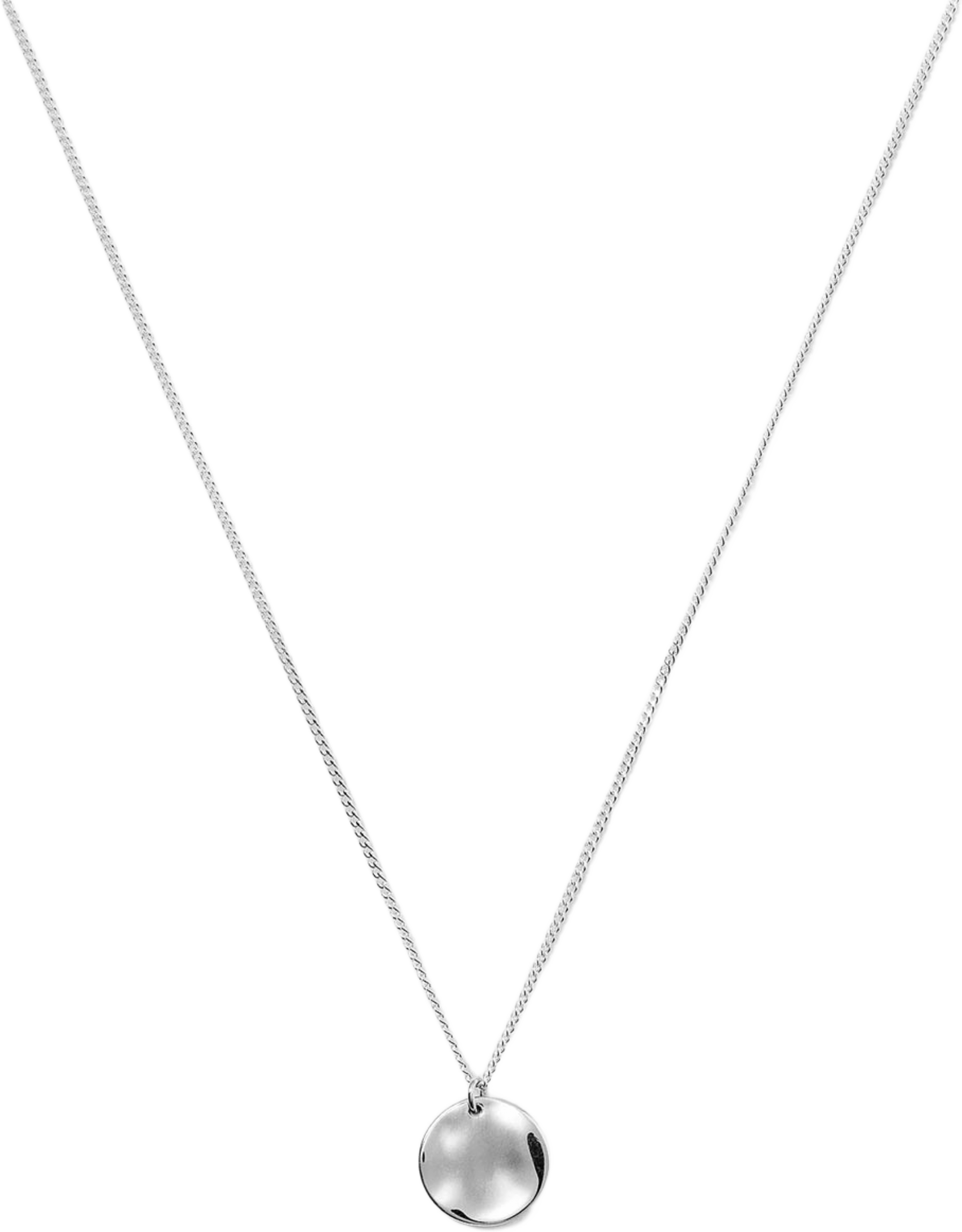 Minimalistica Hammered Necklace, från Syster P, i färgen Silver. Klicka för att öppna bilden i stort format