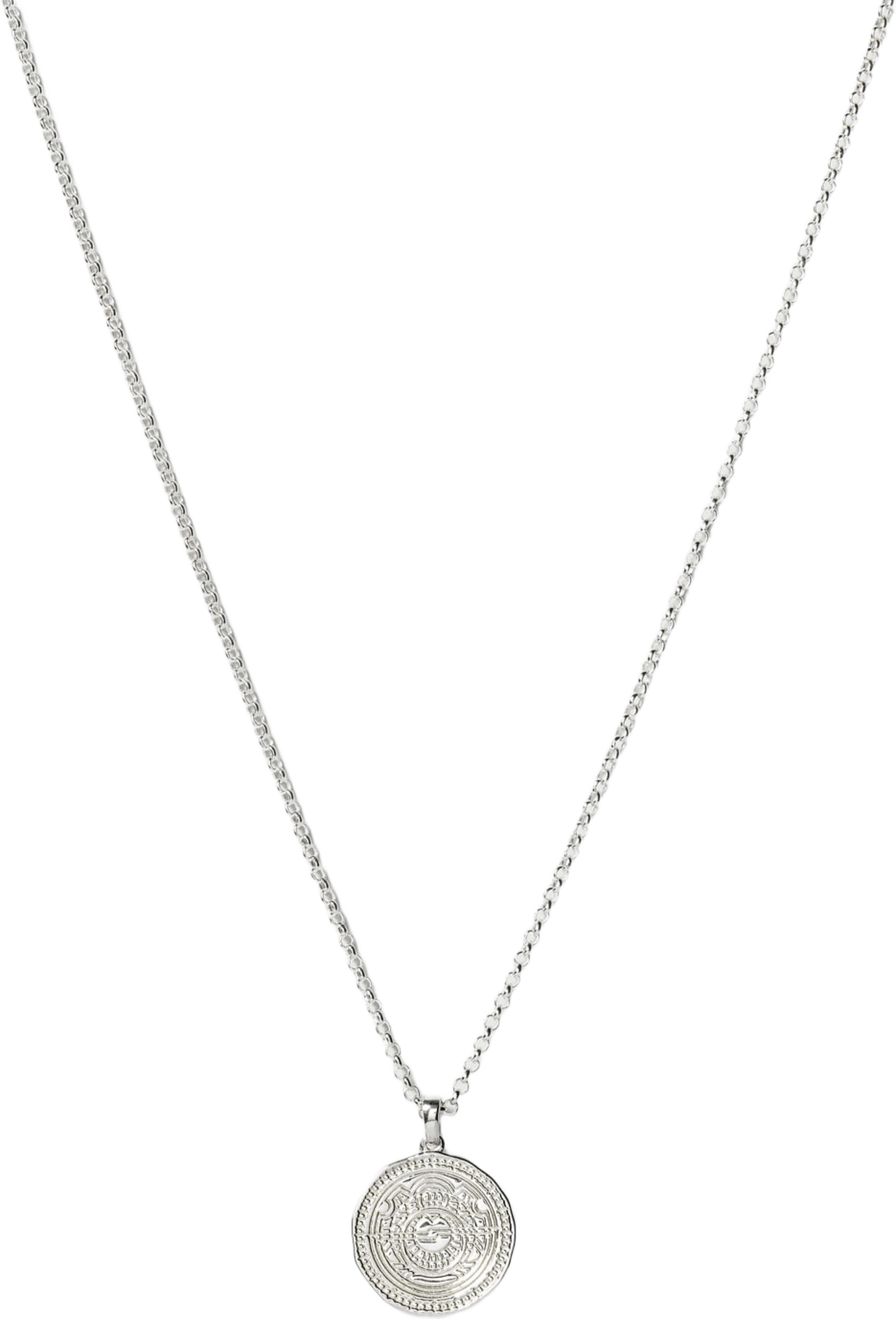 Lucky Coin Navigate Necklace, från Syster P, i färgen Silver. Klicka för att öppna bilden i stort format