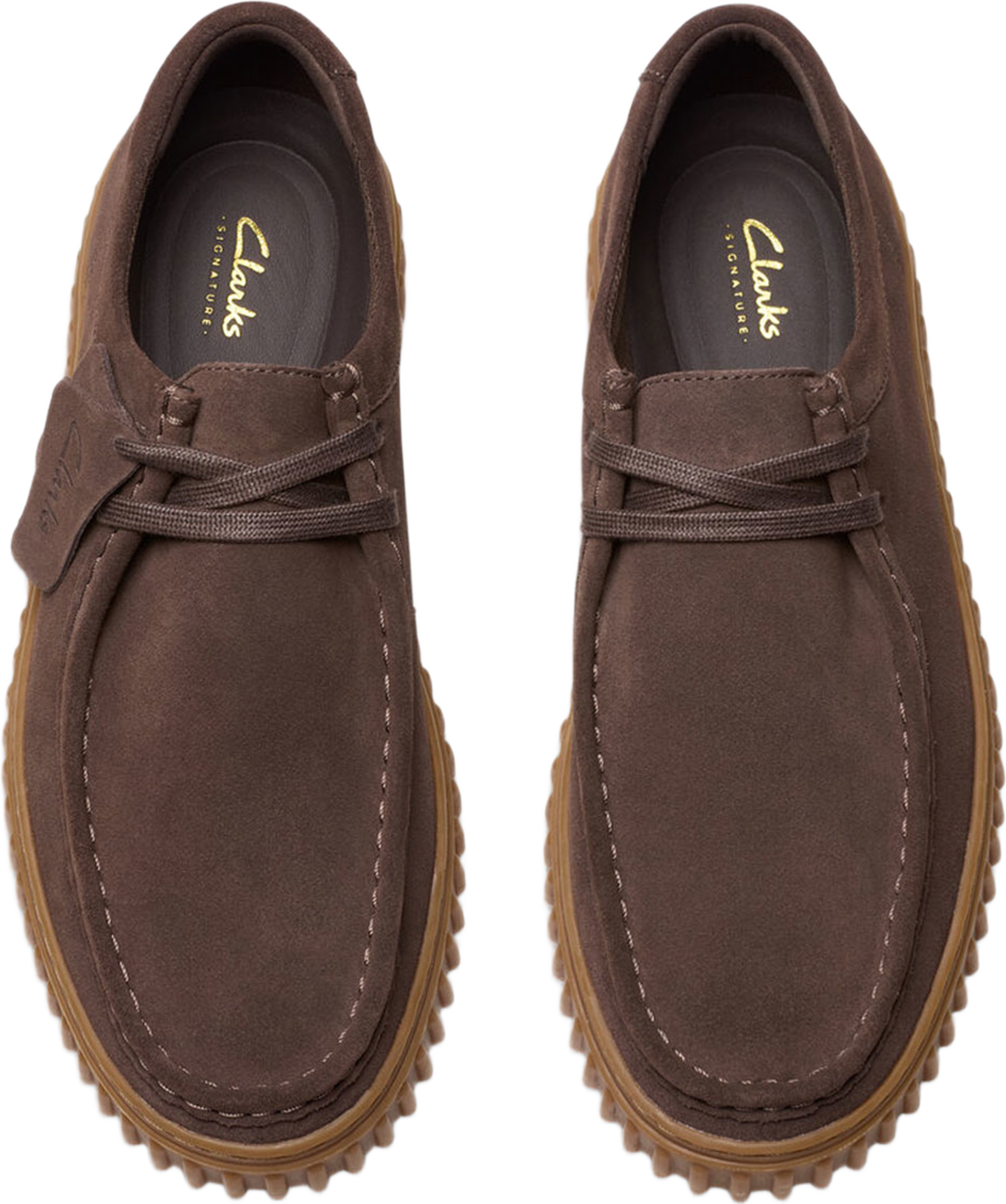 Torhill Lo G, från Clarks, i färgen Dark Brown Suede. Klicka för att öppna bilden i stort format