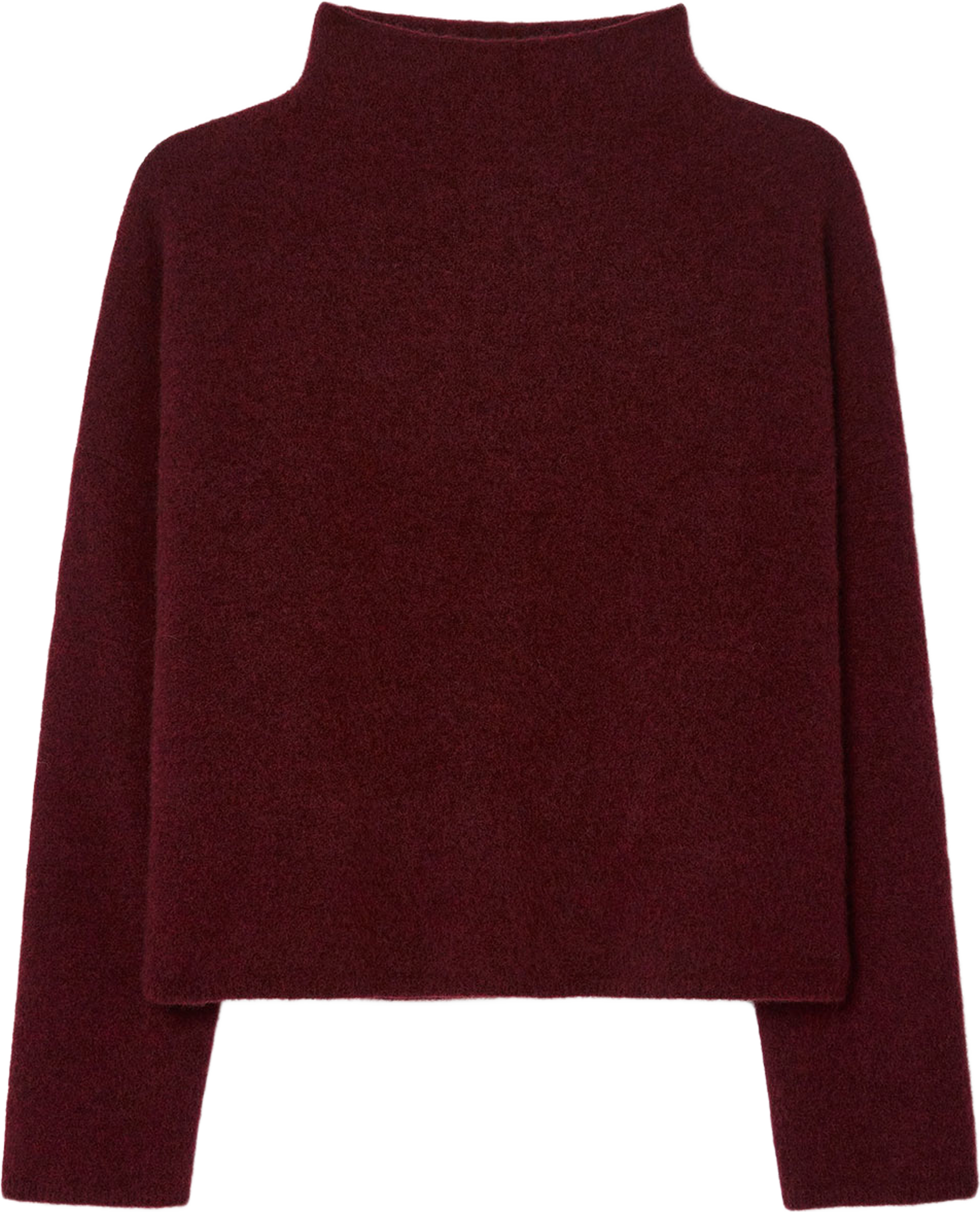Mika Yak Funnelneck Sweater, från Filippa K, i färgen Mahogany Red. Klicka för att öppna bilden i stort format
