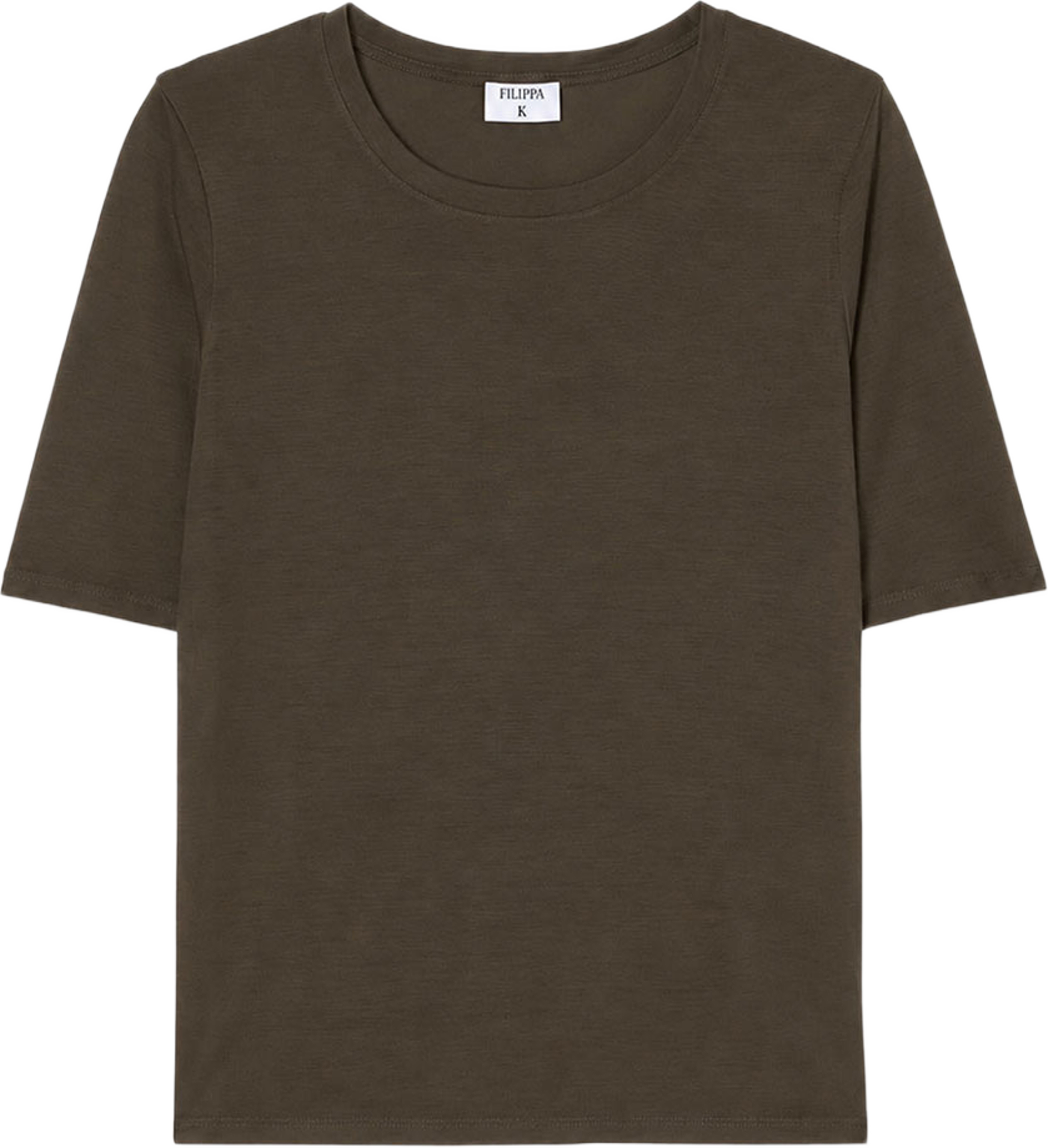 Elena Tee, från Filippa K, i färgen Ebony Brown. Klicka för att öppna bilden i stort format