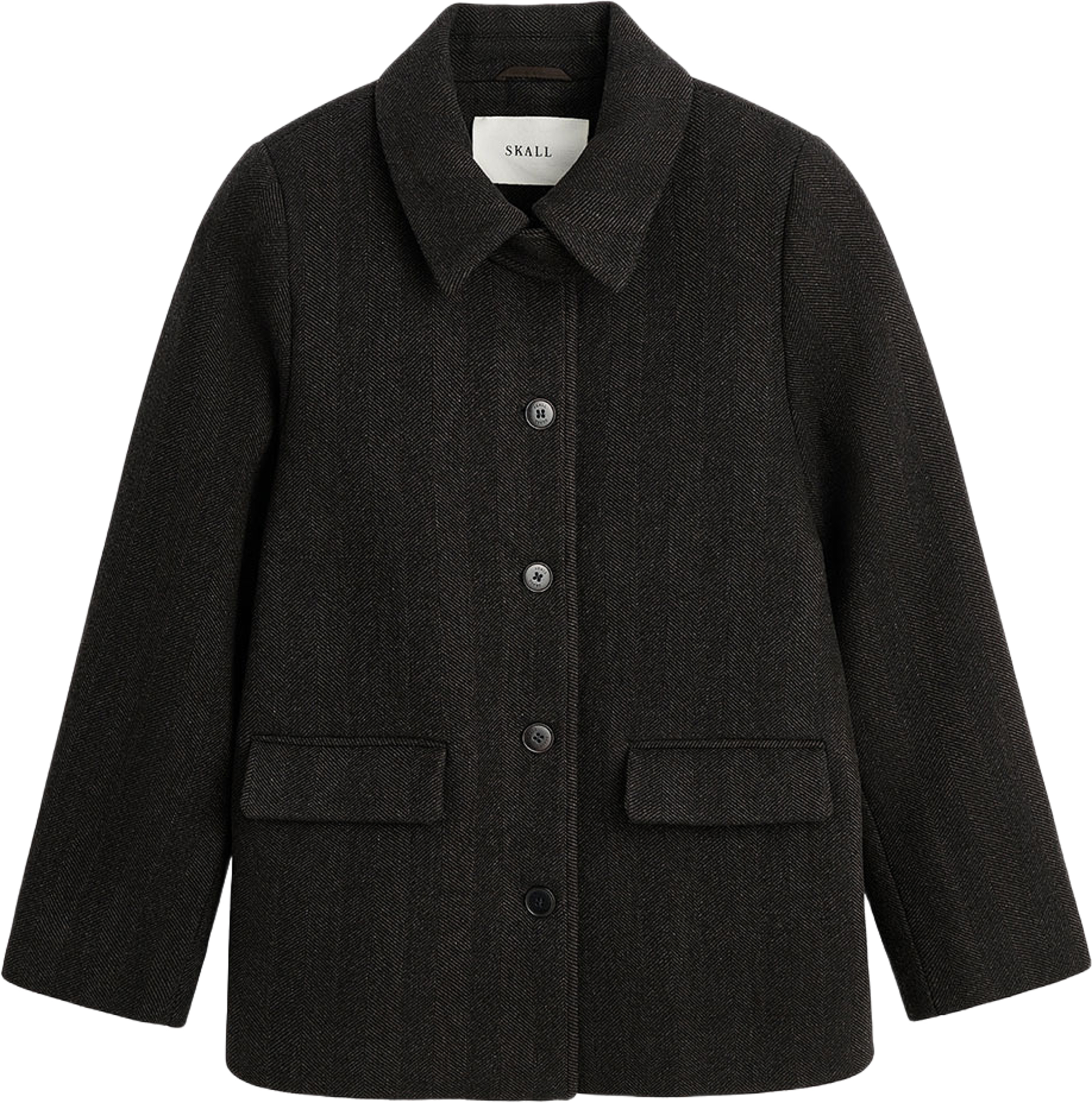 Alfred jacket, från Skall Studio, i färgen Brown Herringbone. Klicka för att öppna bilden i stort format