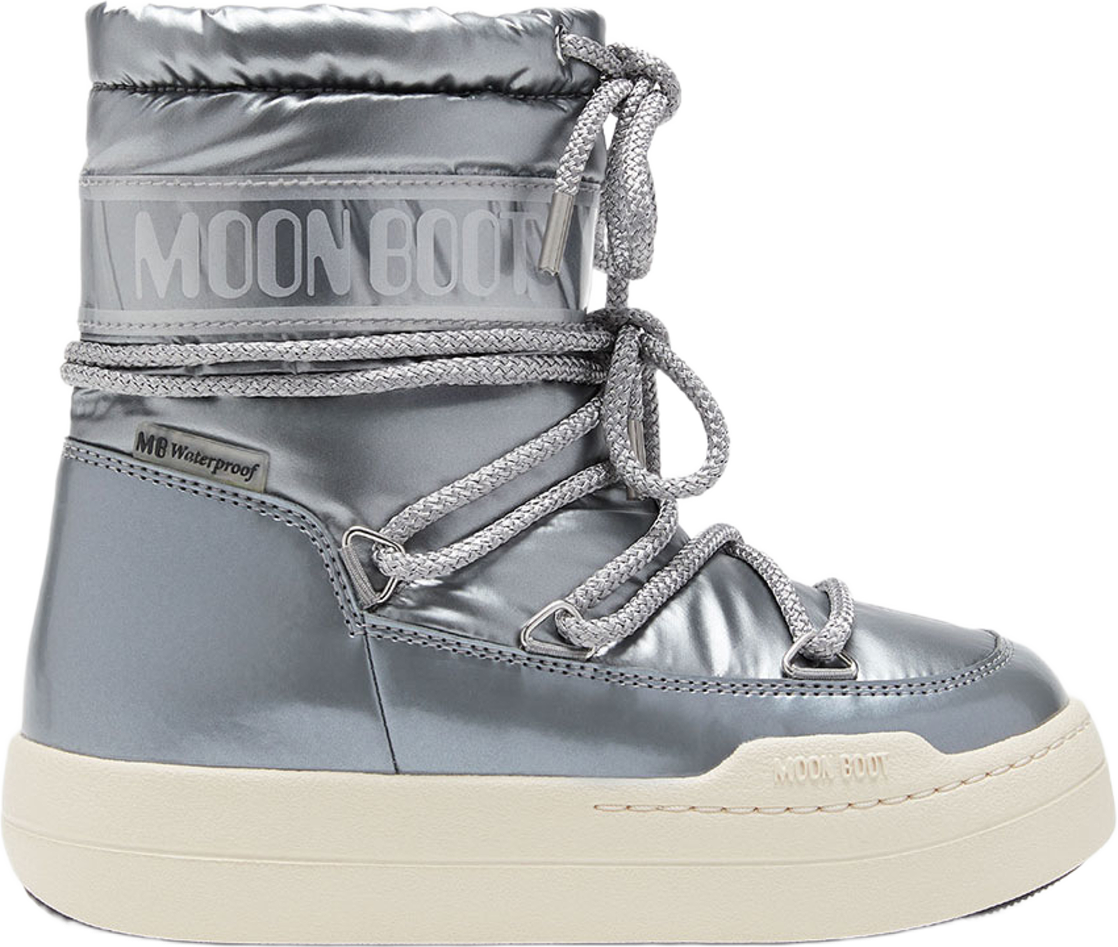 Moon Boots Kids Jr Park Boot, från Moon Boot, i färgen Silver. Klicka för att öppna bilden i stort format