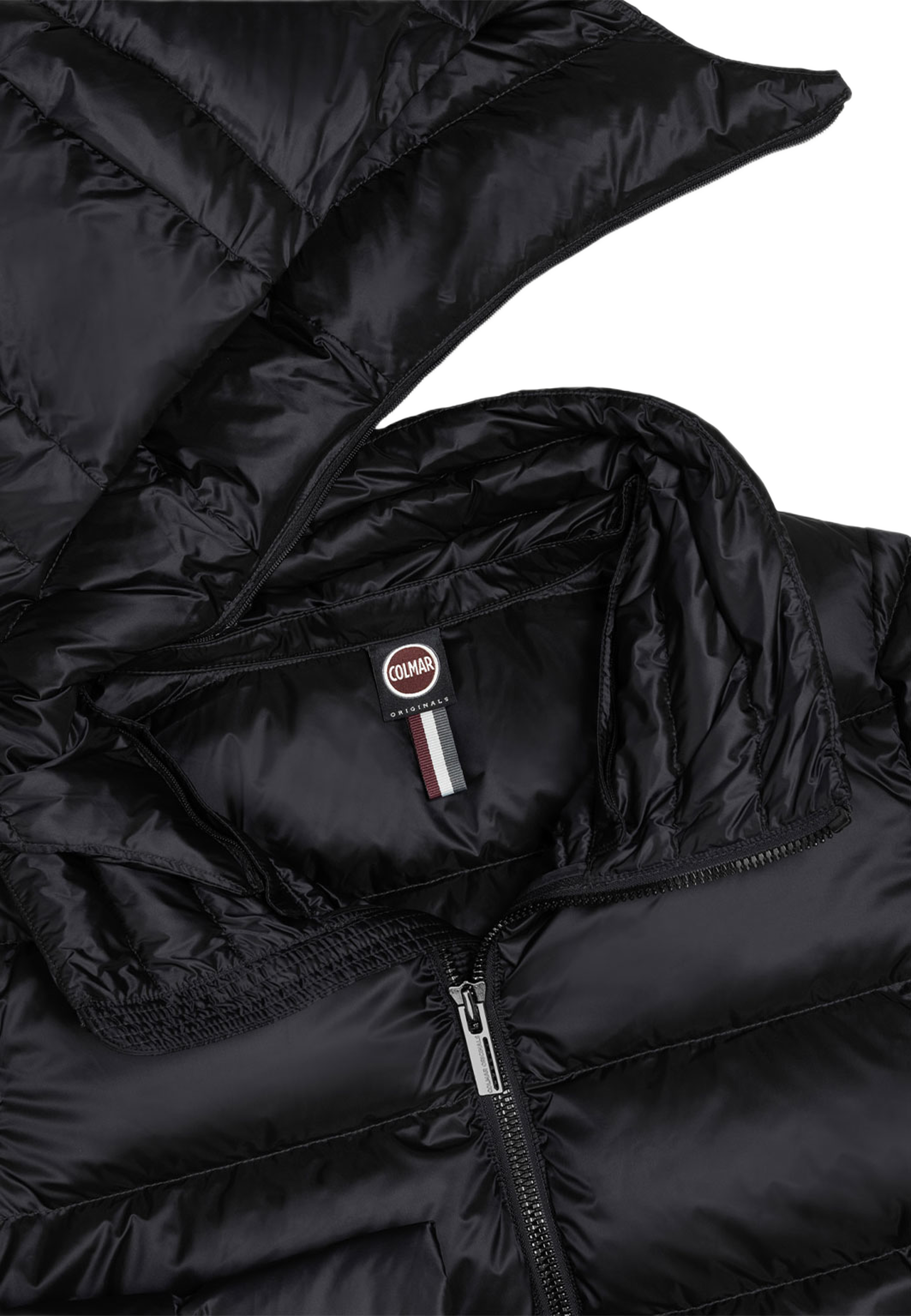 High Neck Hooded Jacket, från Colmar, i färgen Black. Klicka för att öppna bilden i stort format