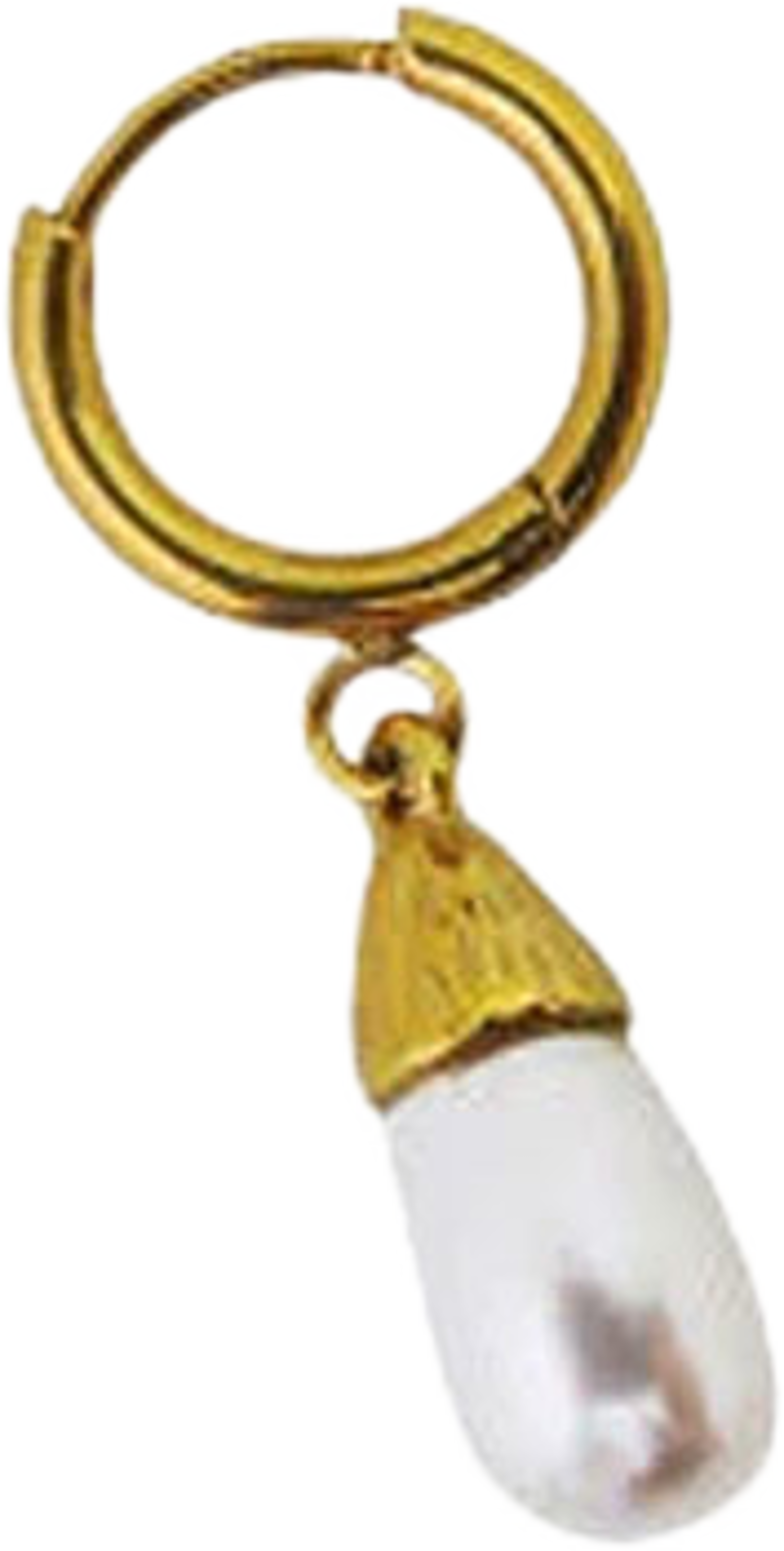 Veja Drop Single Earrings, från WOS, i färgen Gold/Pearl. Klicka för att öppna bilden i stort format