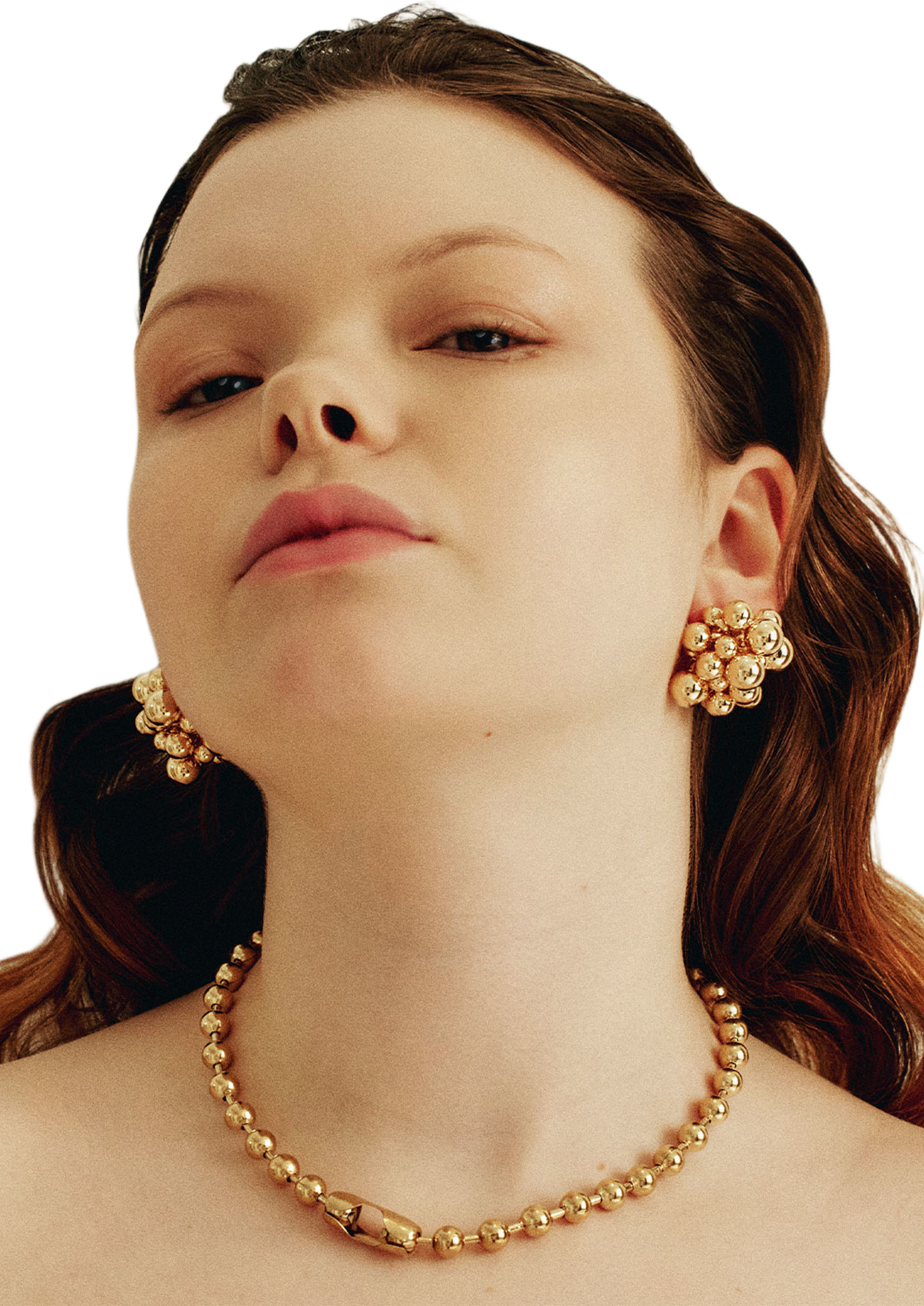 Manilla Earrings, från WOS, i färgen Gold. Klicka för att öppna bilden i stort format