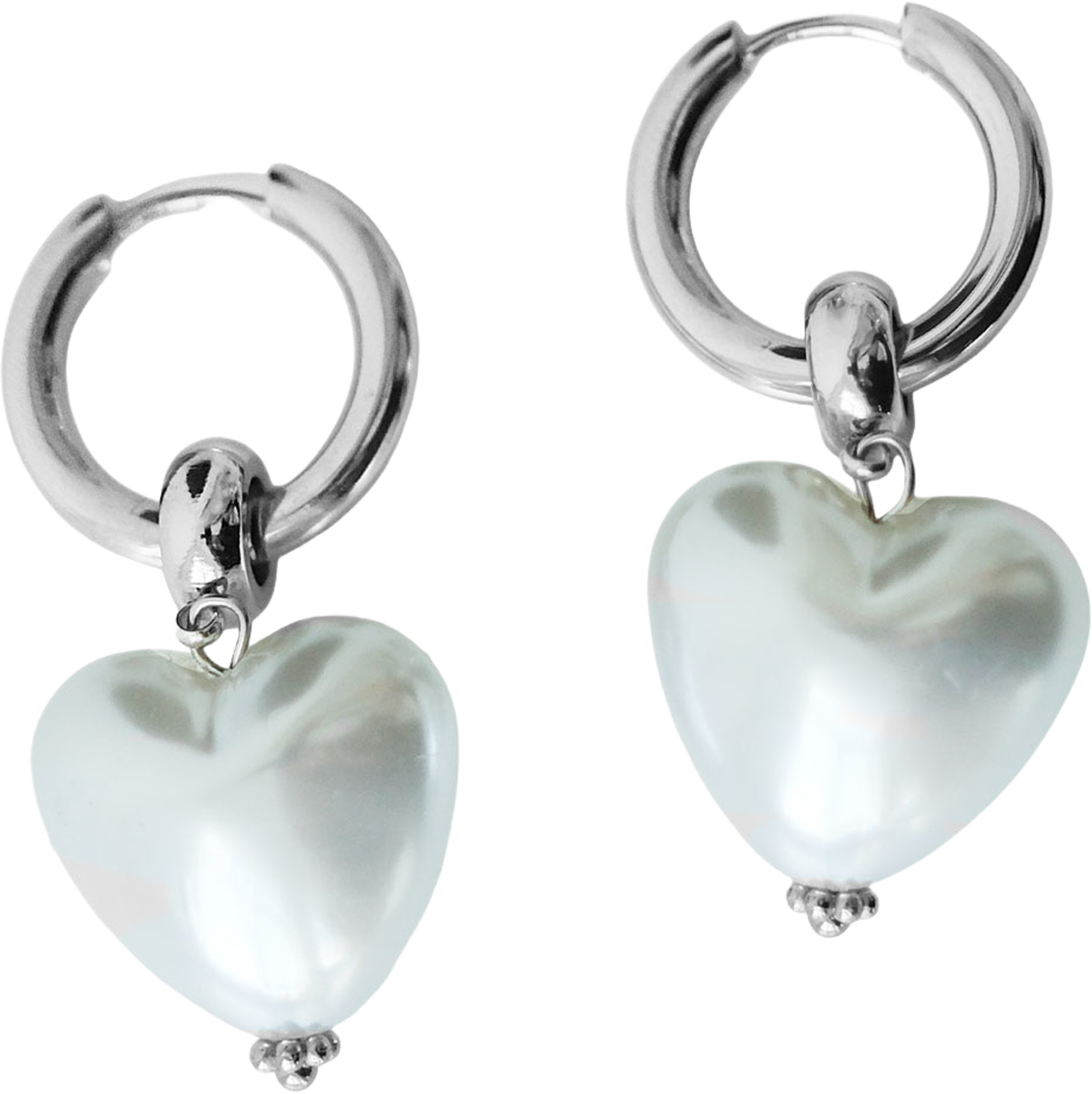I Heart You Earrings, från WOS, i färgen Silver. Klicka för att öppna bilden i stort format