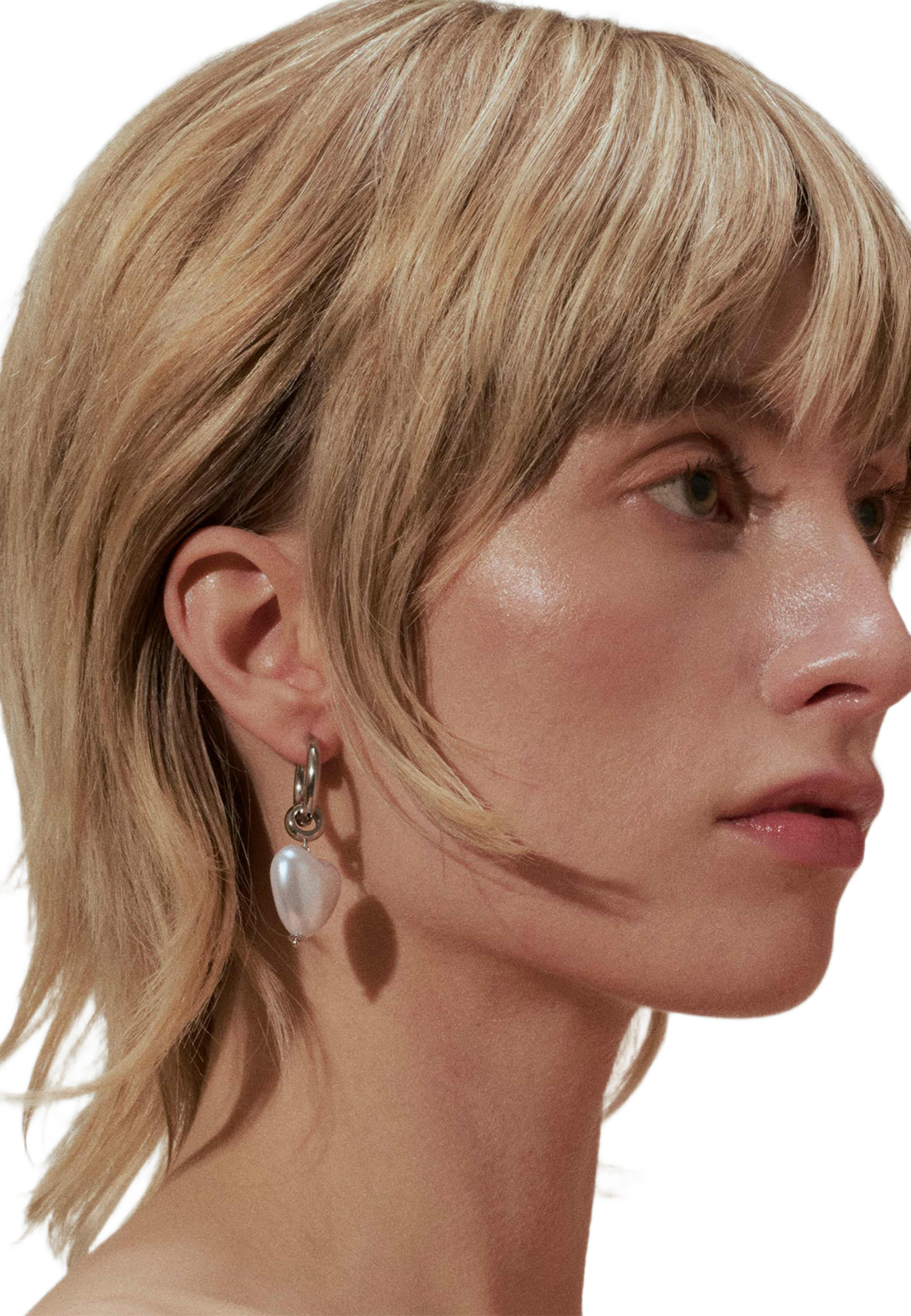 I Heart You Earrings, från WOS, i färgen Silver. Klicka för att öppna bilden i stort format