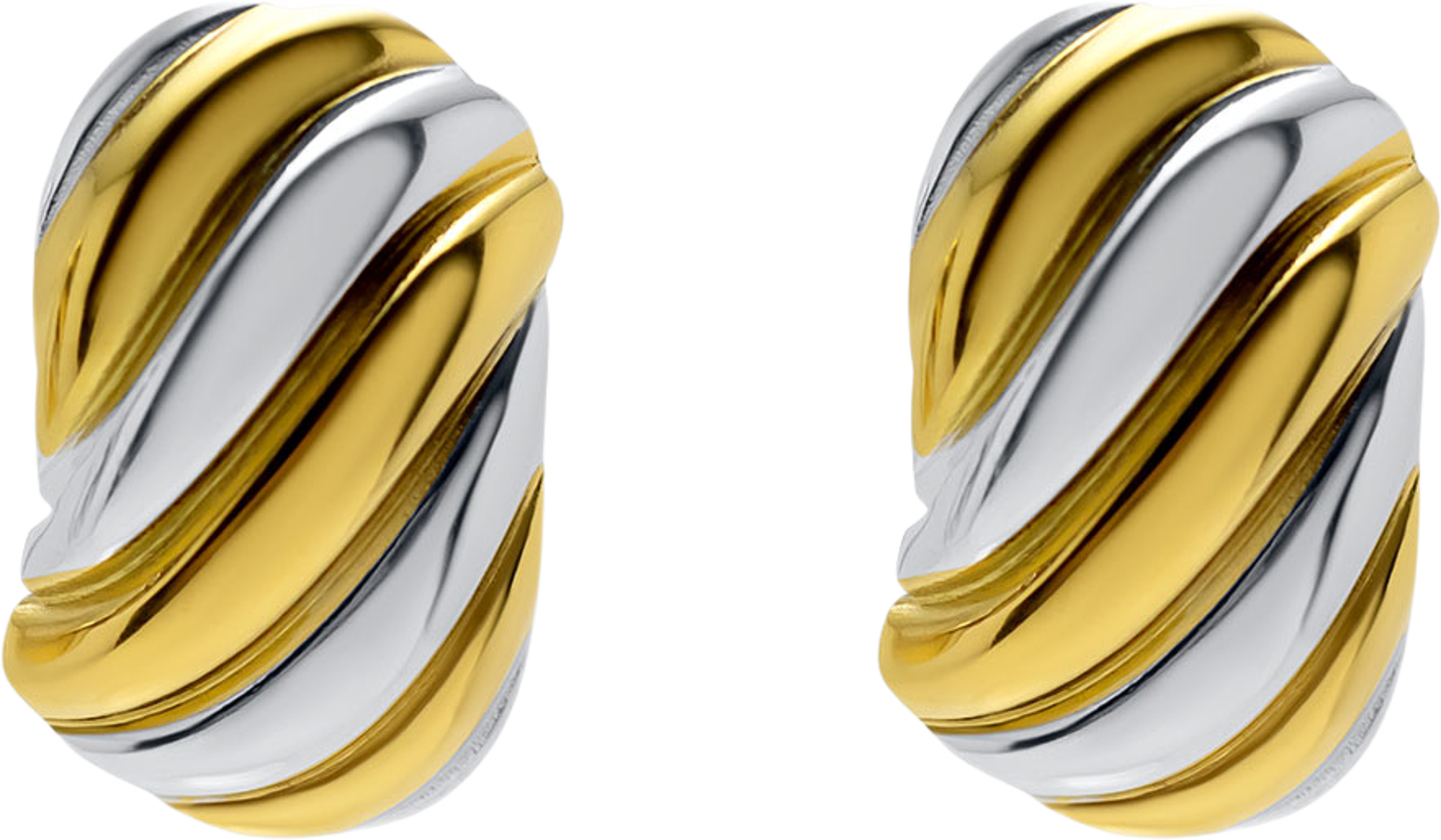 Fabienne Earrings, från WOS, i färgen Silver/Gold. Klicka för att öppna bilden i stort format