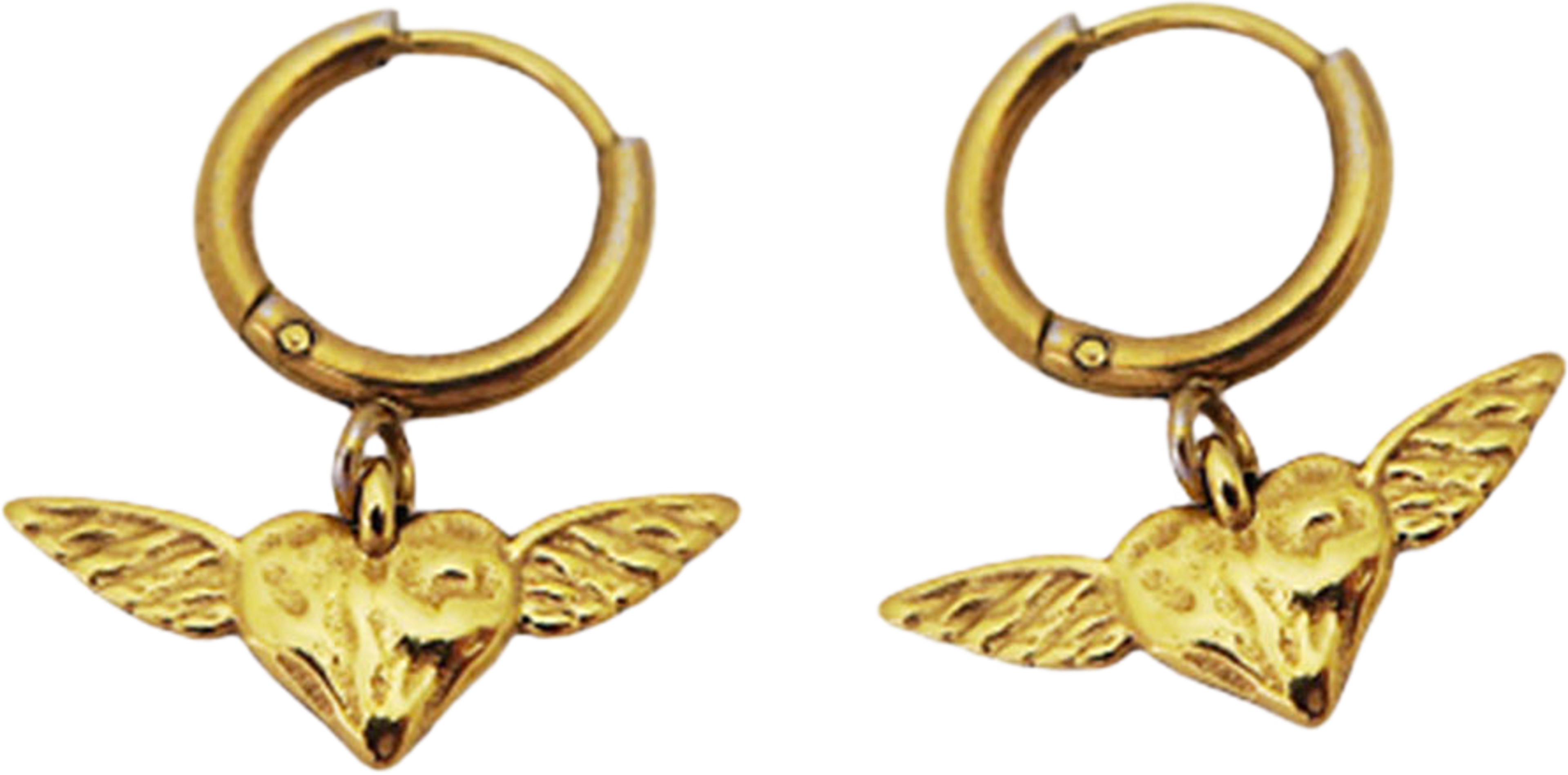 Veja Wing Earrings, från WOS, i färgen Gold. Klicka för att öppna bilden i stort format
