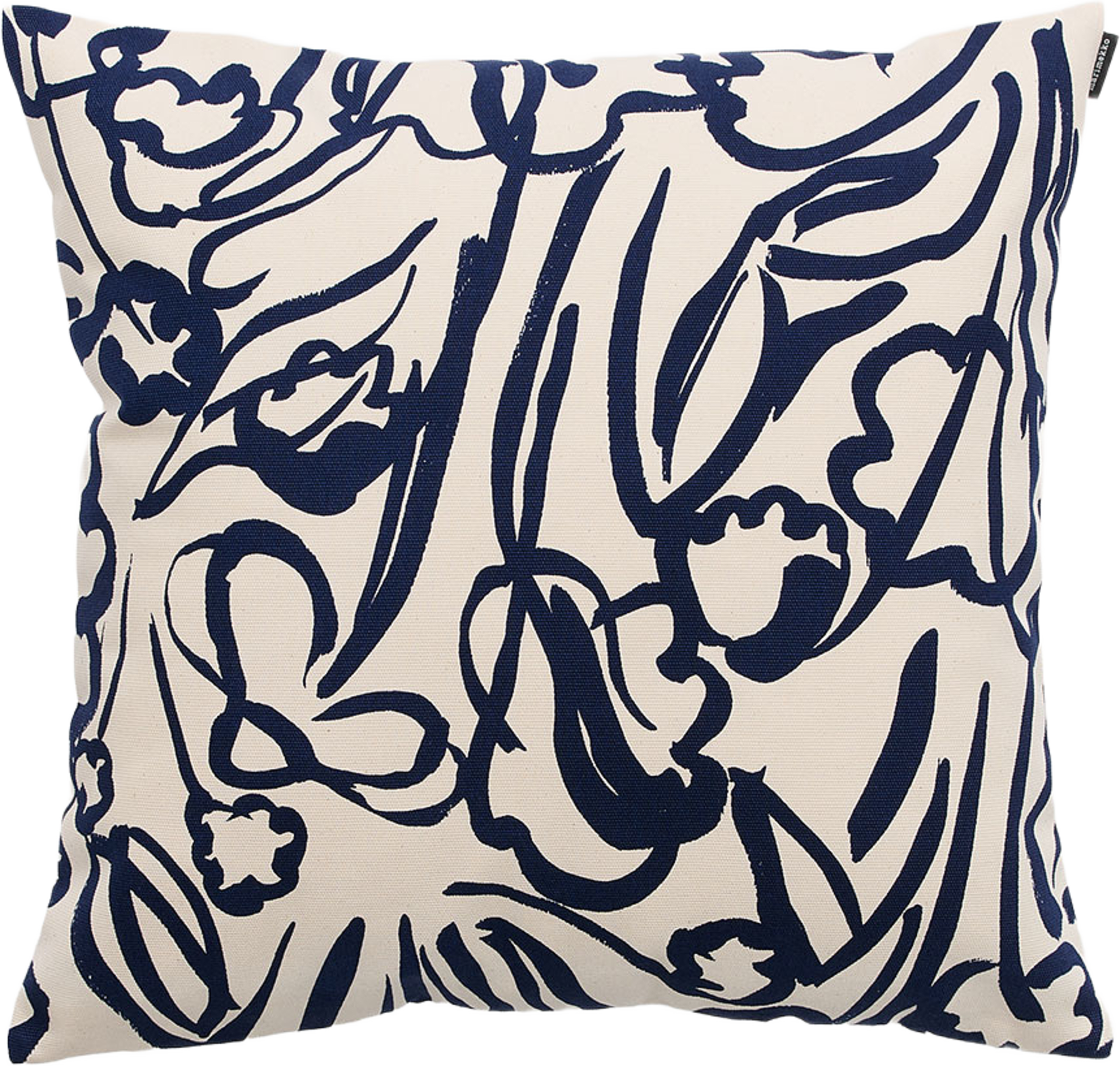 Ensikukat Kuddfodral 50x50 cm, från Marimekko, i färgen Off White, Dark Blue. Klicka för att öppna bilden i stort format