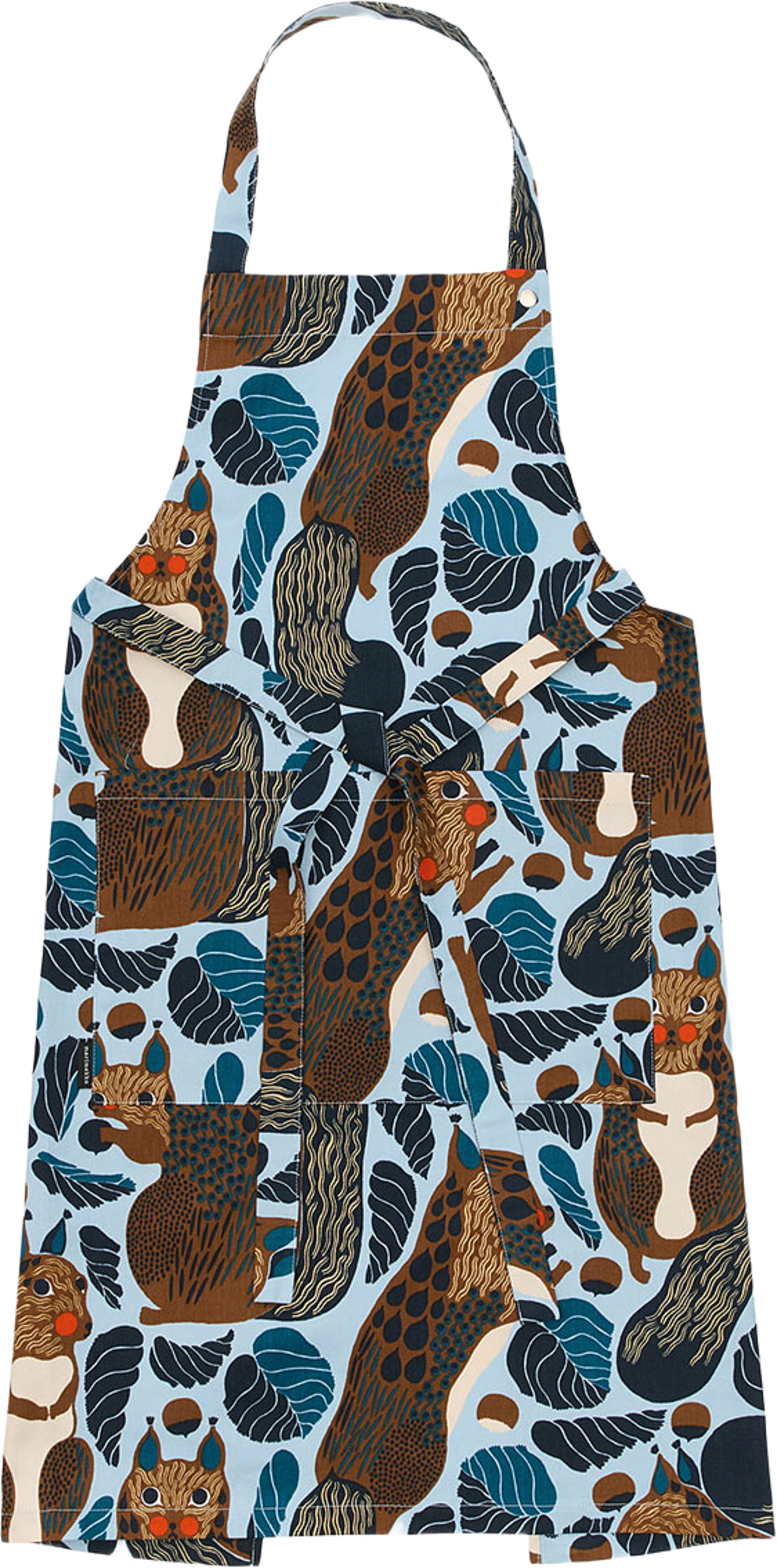 Pieni Kurre Förkläde, från Marimekko, i färgen Sky Blue, Multicolour. Klicka för att öppna bilden i stort format