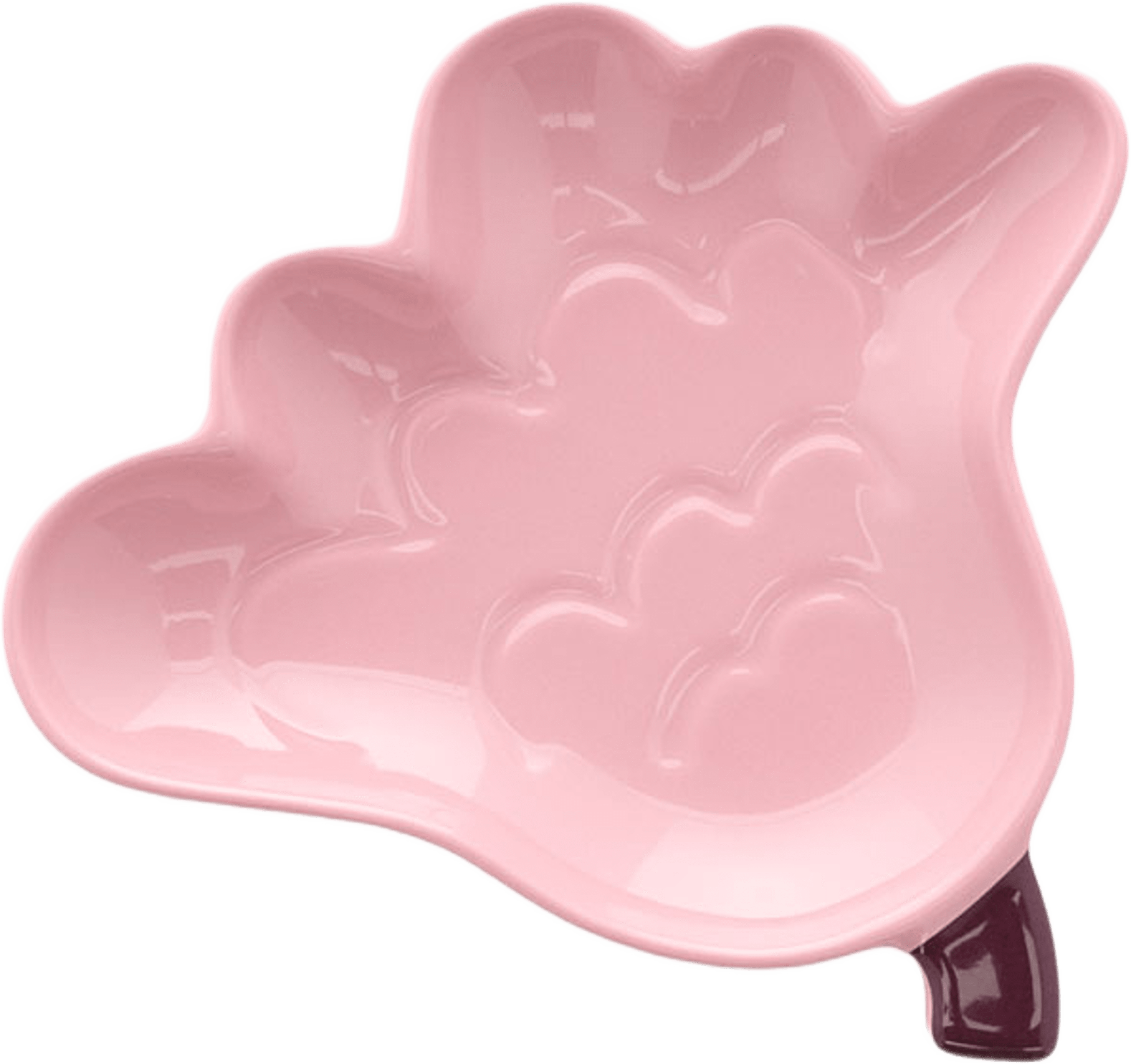 Kukasta Kukkaan Formad tallrik 15 cm, från Marimekko, i färgen Pink, Petrol. Klicka för att öppna bilden i stort format