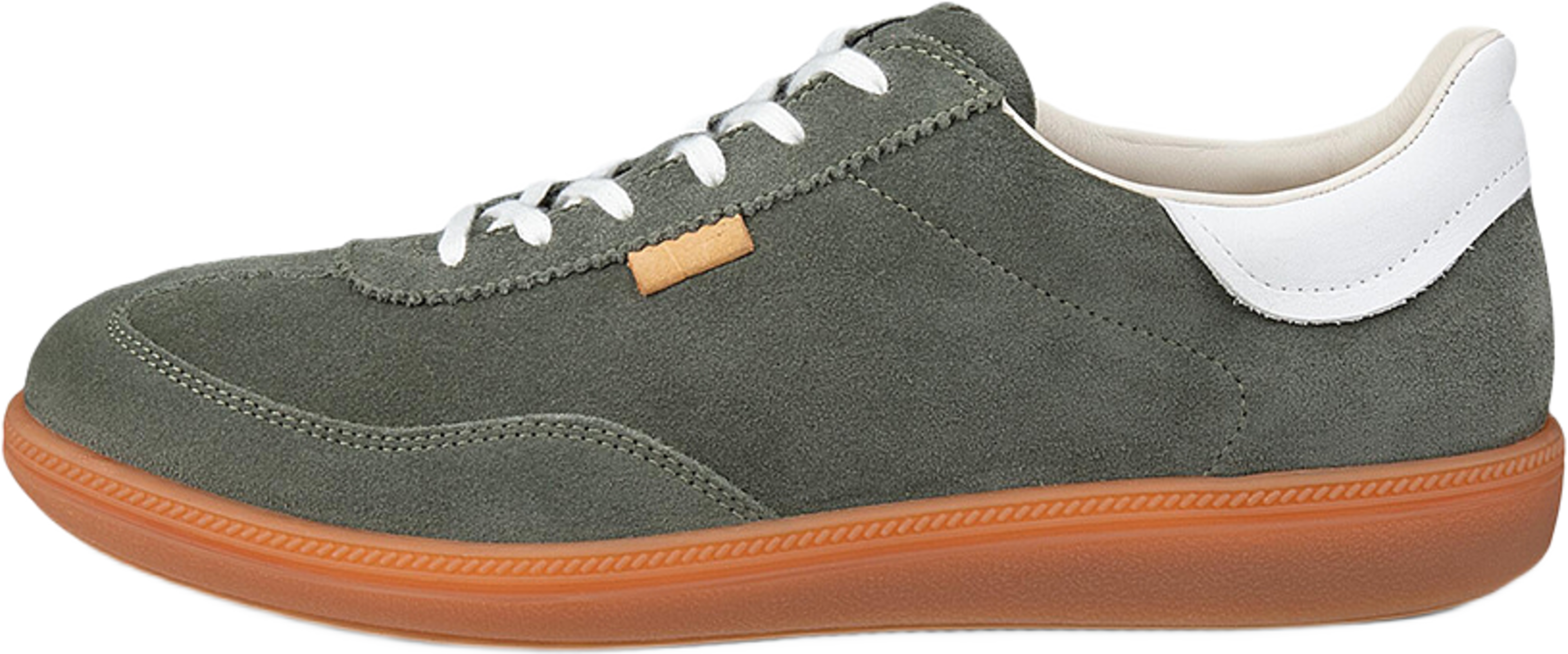ECCO Soft 11 W, från ECCO, i färgen Smokey Olive/Bright White. Klicka för att öppna bilden i stort format