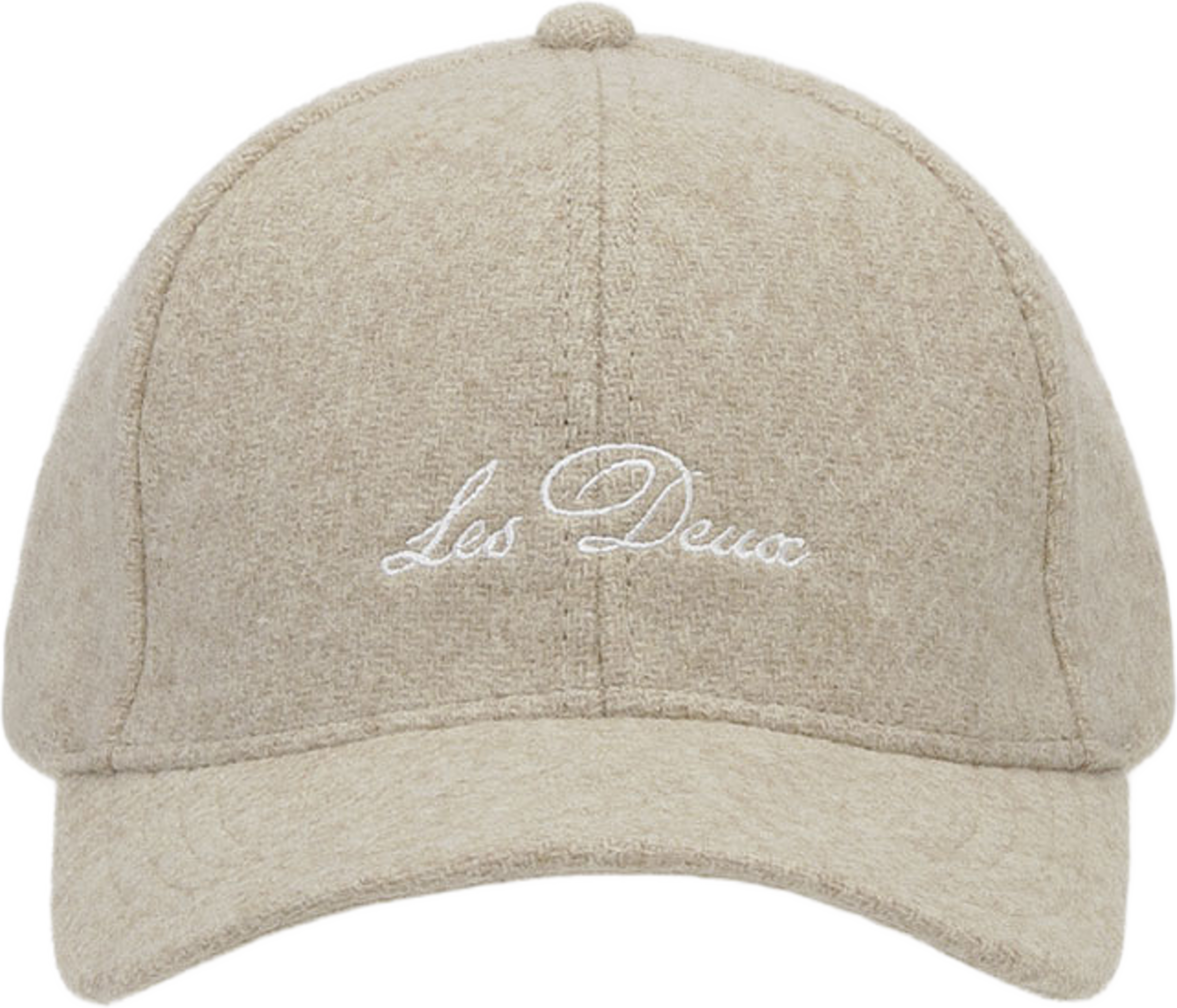 Signature Wool Baseball Cap, från LES DEUX, i färgen Dark Sand. Klicka för att öppna bilden i stort format