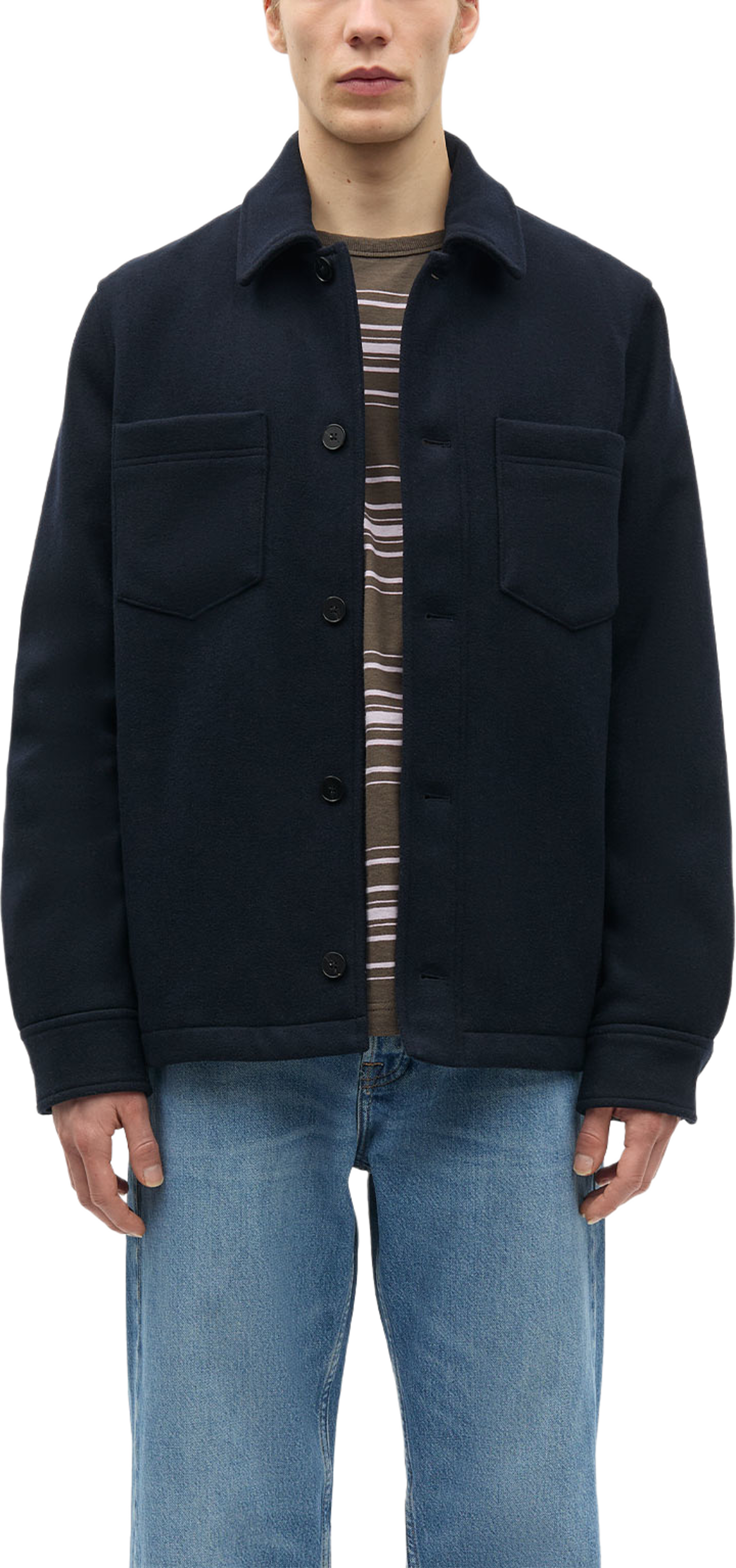 Sapally Z Shirt Jacket 14163, från SAMSOE SAMSOE, i färgen Salute. Klicka för att öppna bilden i stort format