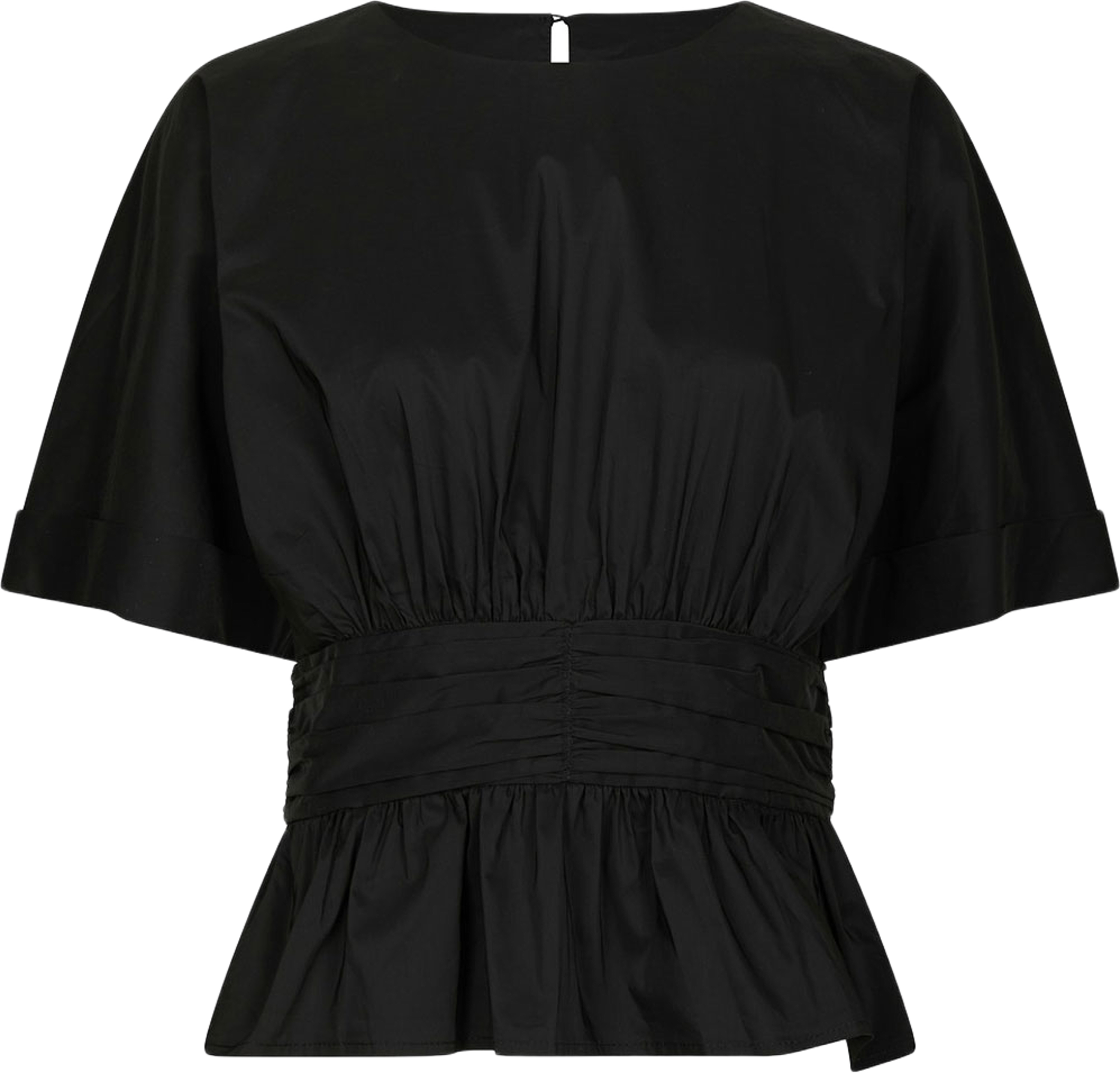 Annegret Poplin Blouse, från Neo Noir, i färgen Black. Klicka för att öppna bilden i stort format