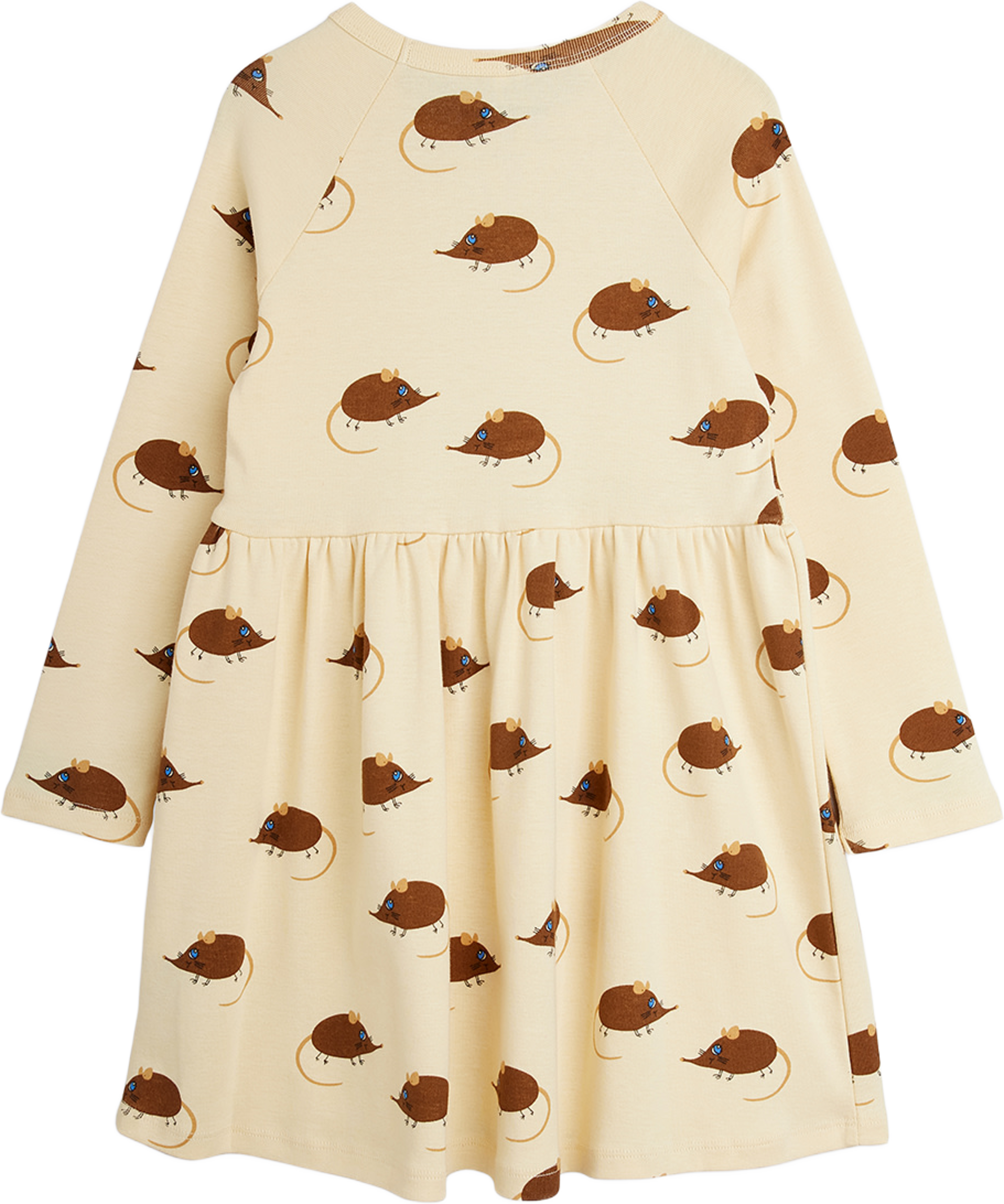 Elephant shrew Klänning, från Mini Rodini, i färgen Beige. Klicka för att öppna bilden i stort format