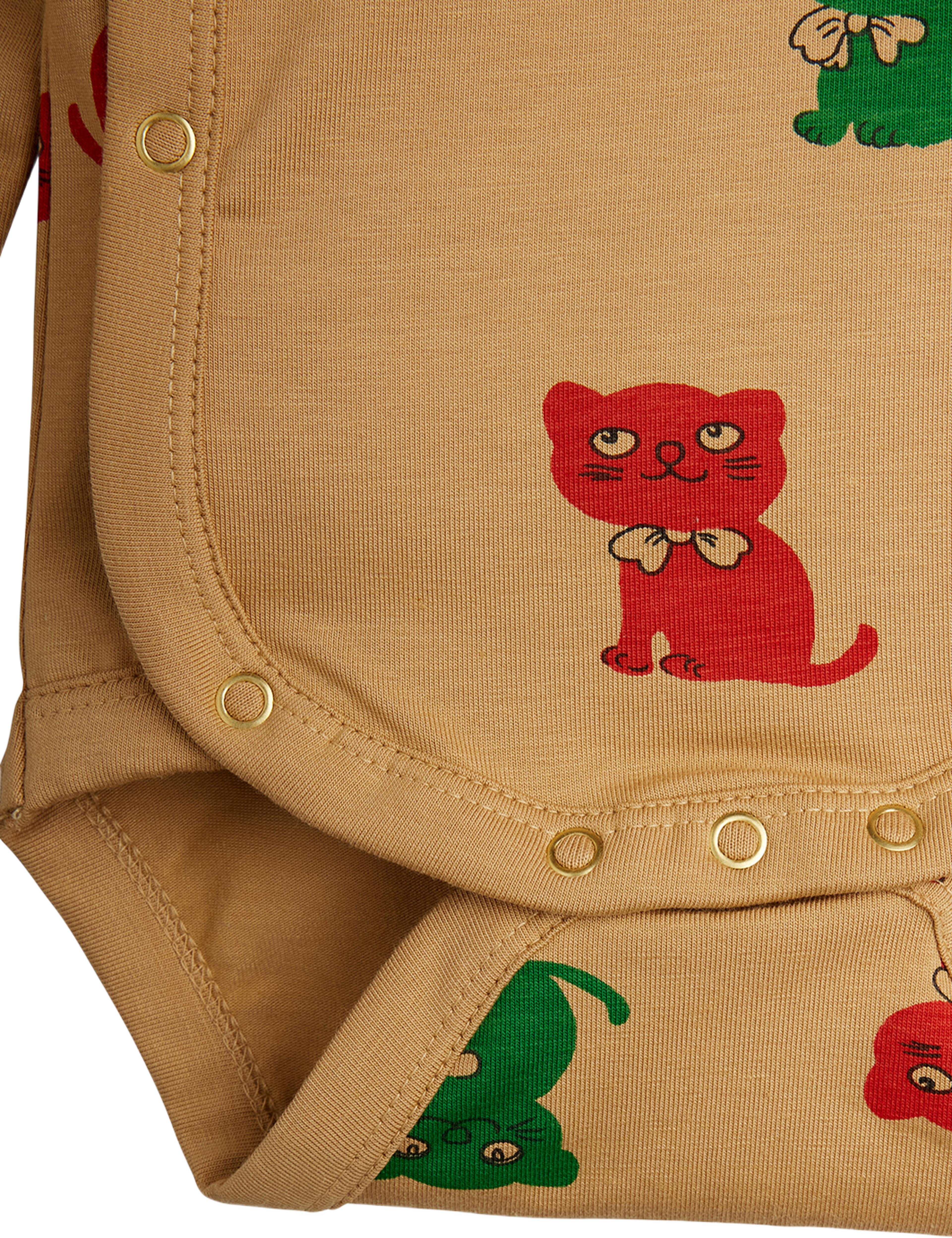 Kittens Nyfödd Babyset, från Mini Rodini, i färgen Beige. Klicka för att öppna bilden i stort format
