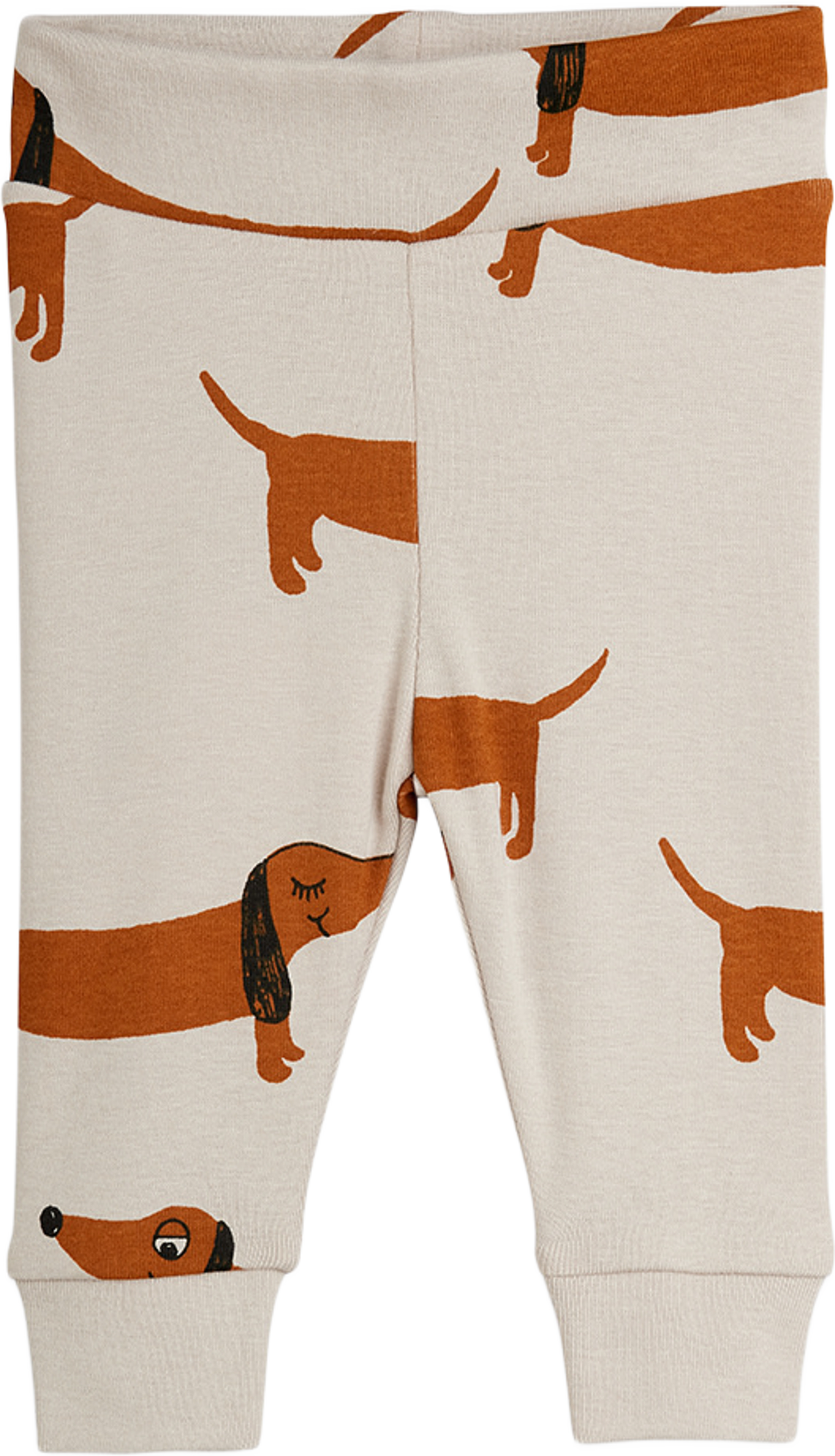 Dogs print leggings för nyfödda, från Mini Rodini, i färgen Grey. Klicka för att öppna bilden i stort format