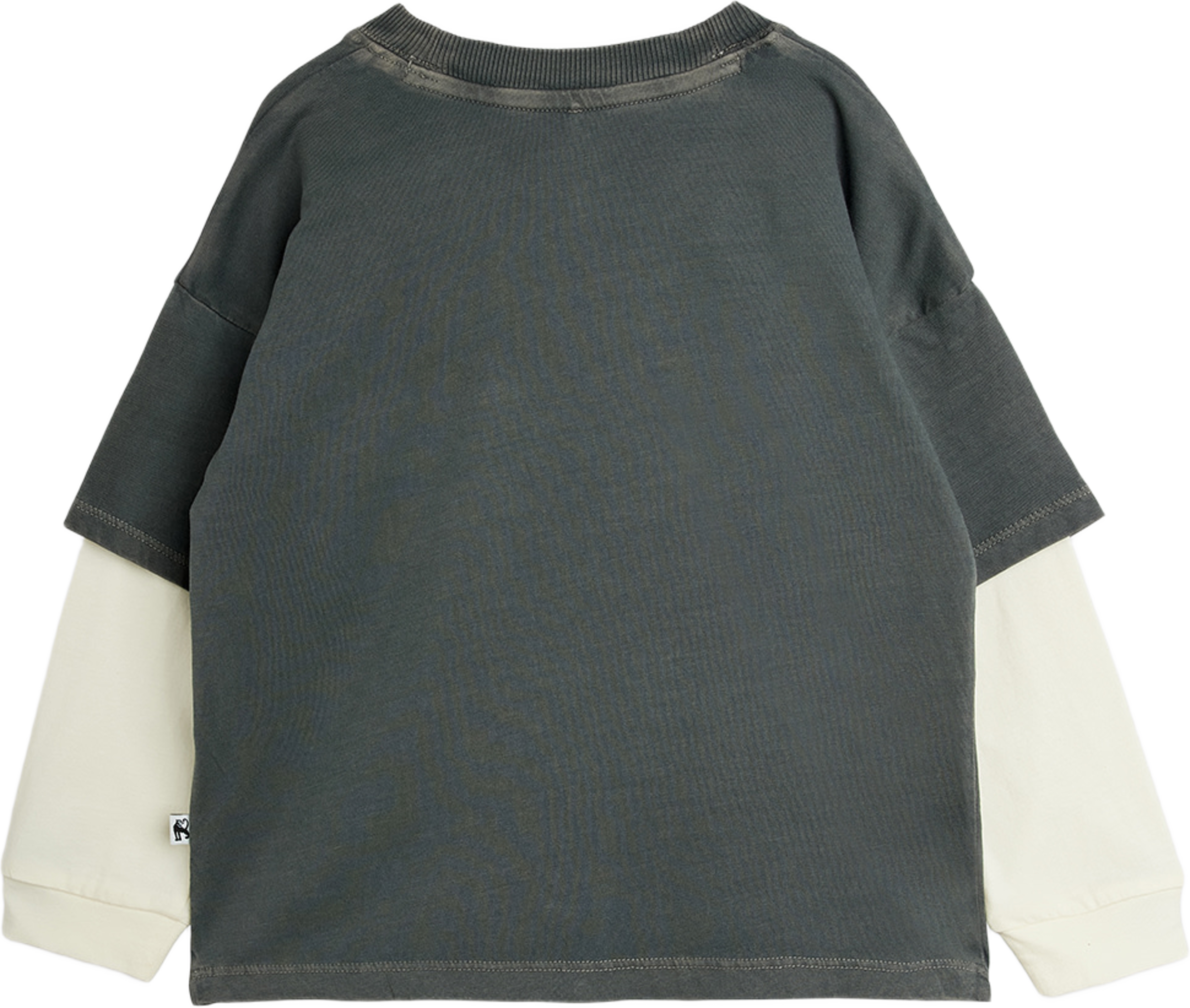 Field Notes Broderad Långärmad T-shirt, från Mini Rodini, i färgen Grey. Klicka för att öppna bilden i stort format