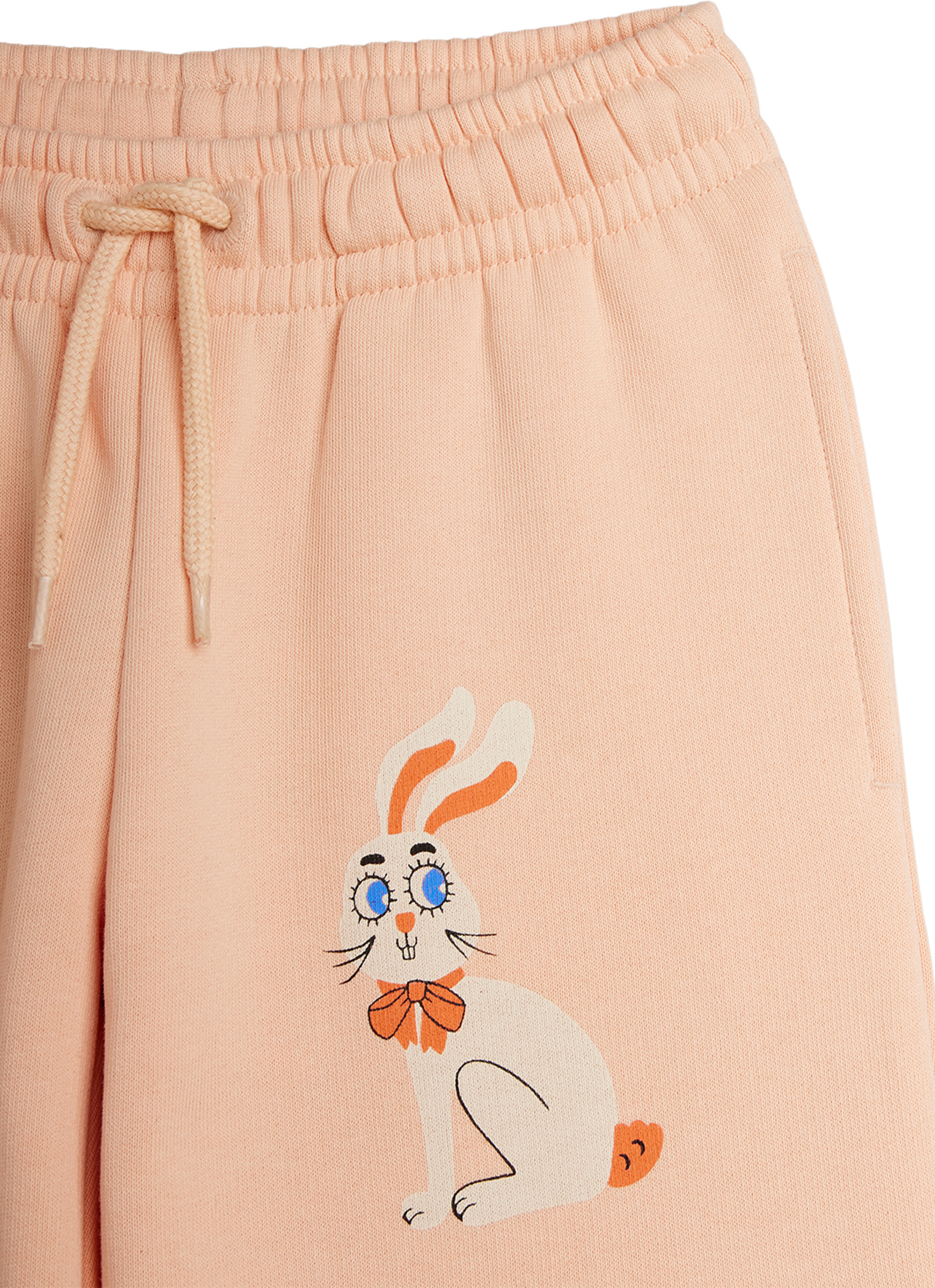 Rabbit cuffed sweatpants, från Mini Rodini, i färgen Pink. Klicka för att öppna bilden i stort format