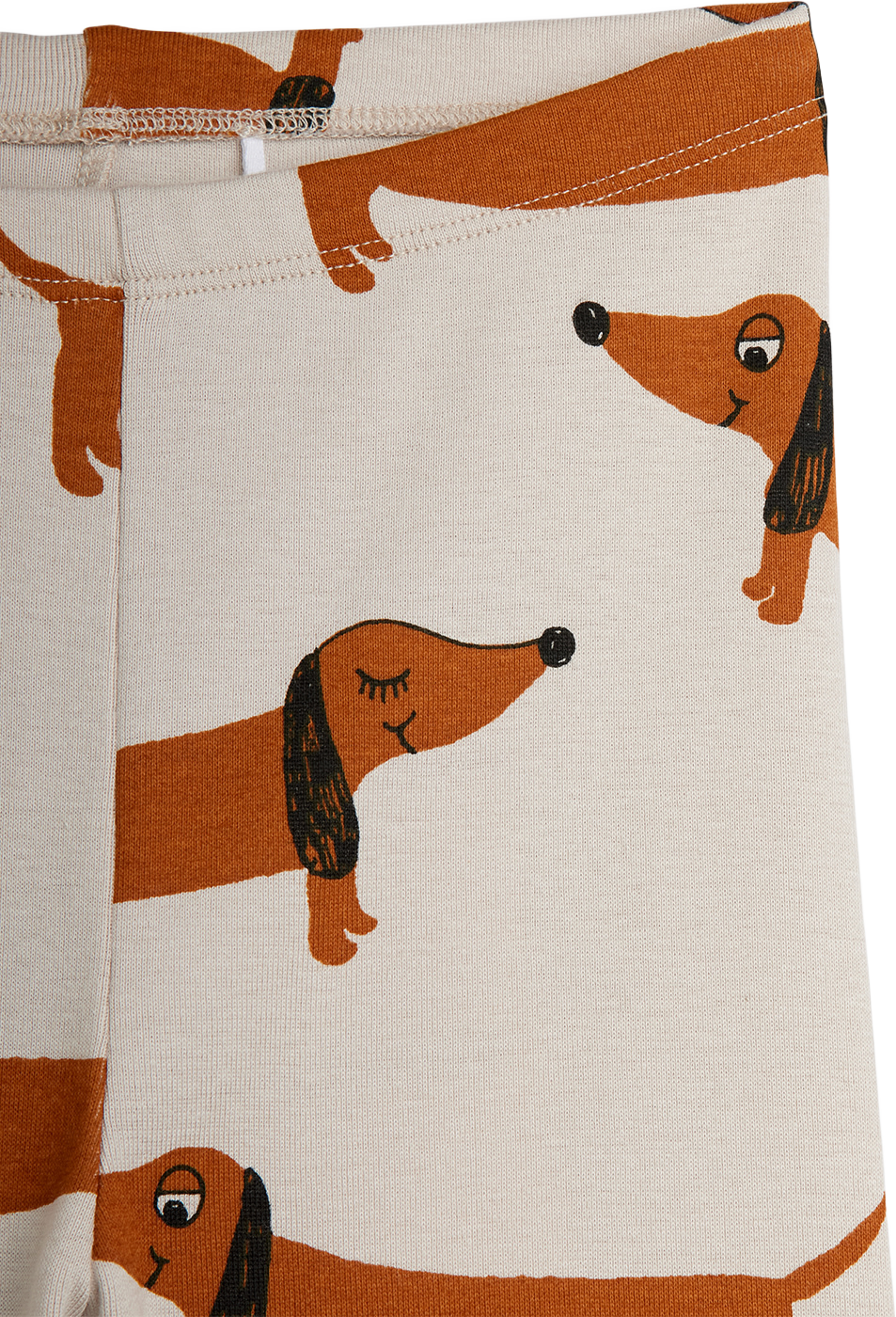 Leggings med Dogs print, från Mini Rodini, i färgen Grey. Klicka för att öppna bilden i stort format