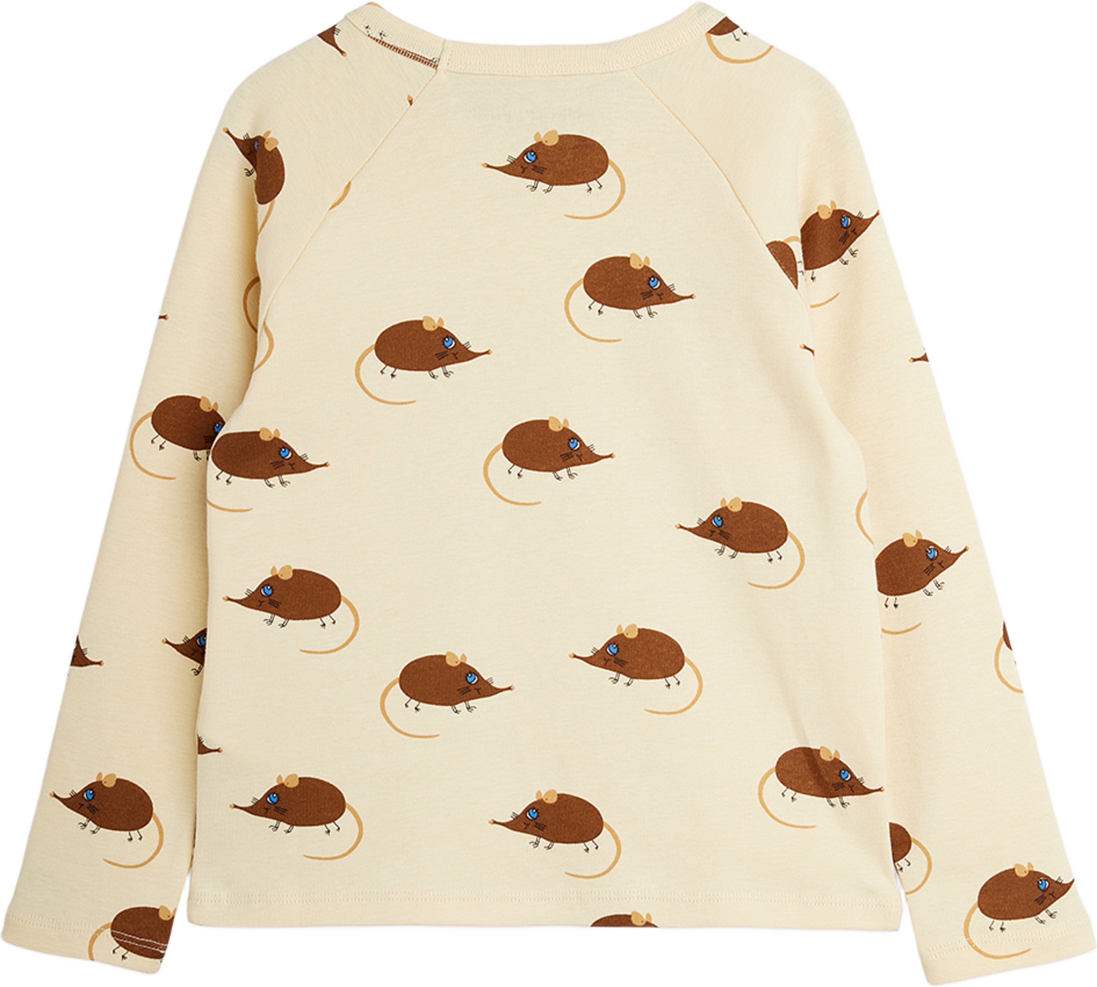Elephant shrew Långärmad T-Shirt, från Mini Rodini, i färgen Beige. Klicka för att öppna bilden i stort format