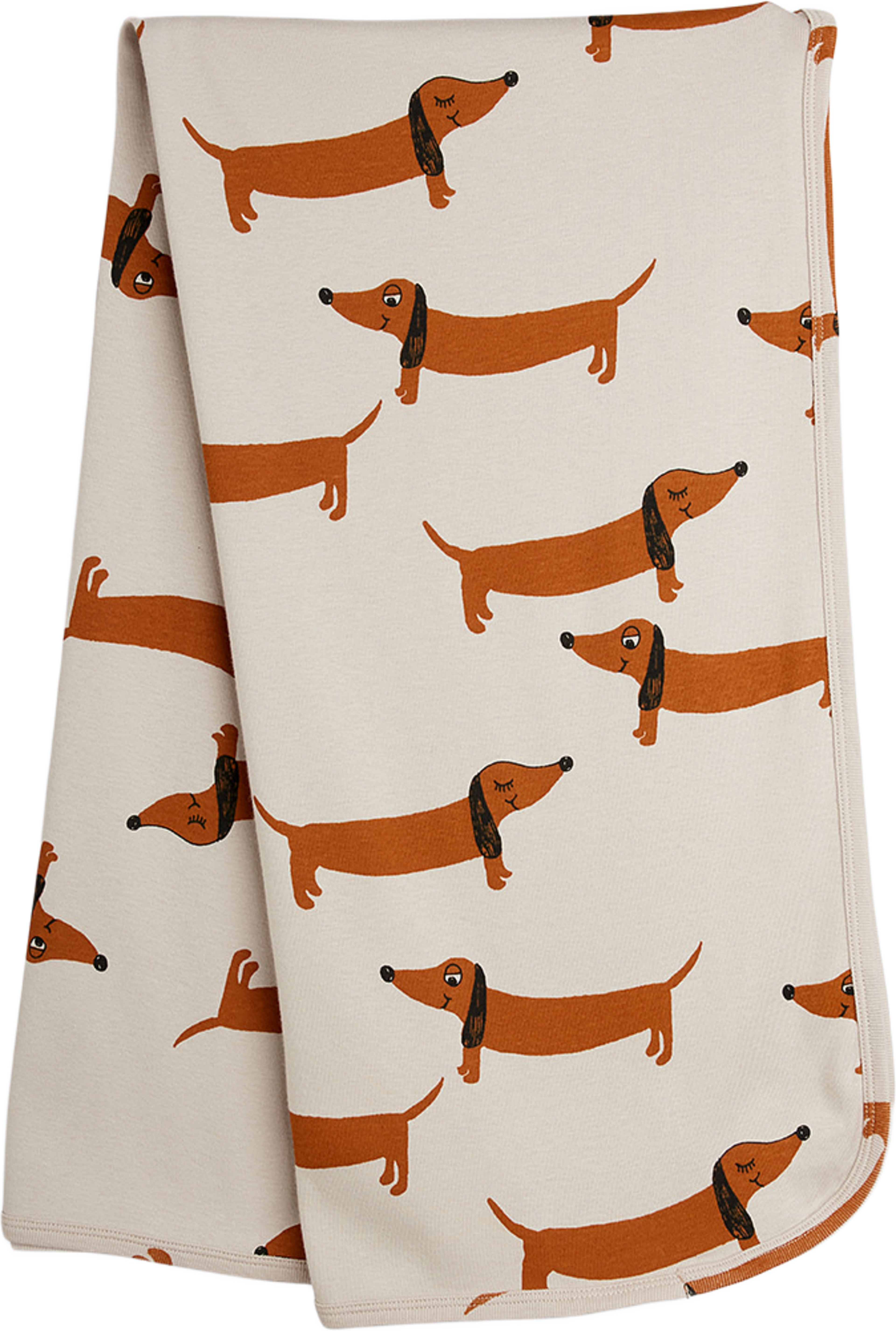 Dogs print filt, från Mini Rodini, i färgen Grey. Klicka för att öppna bilden i stort format