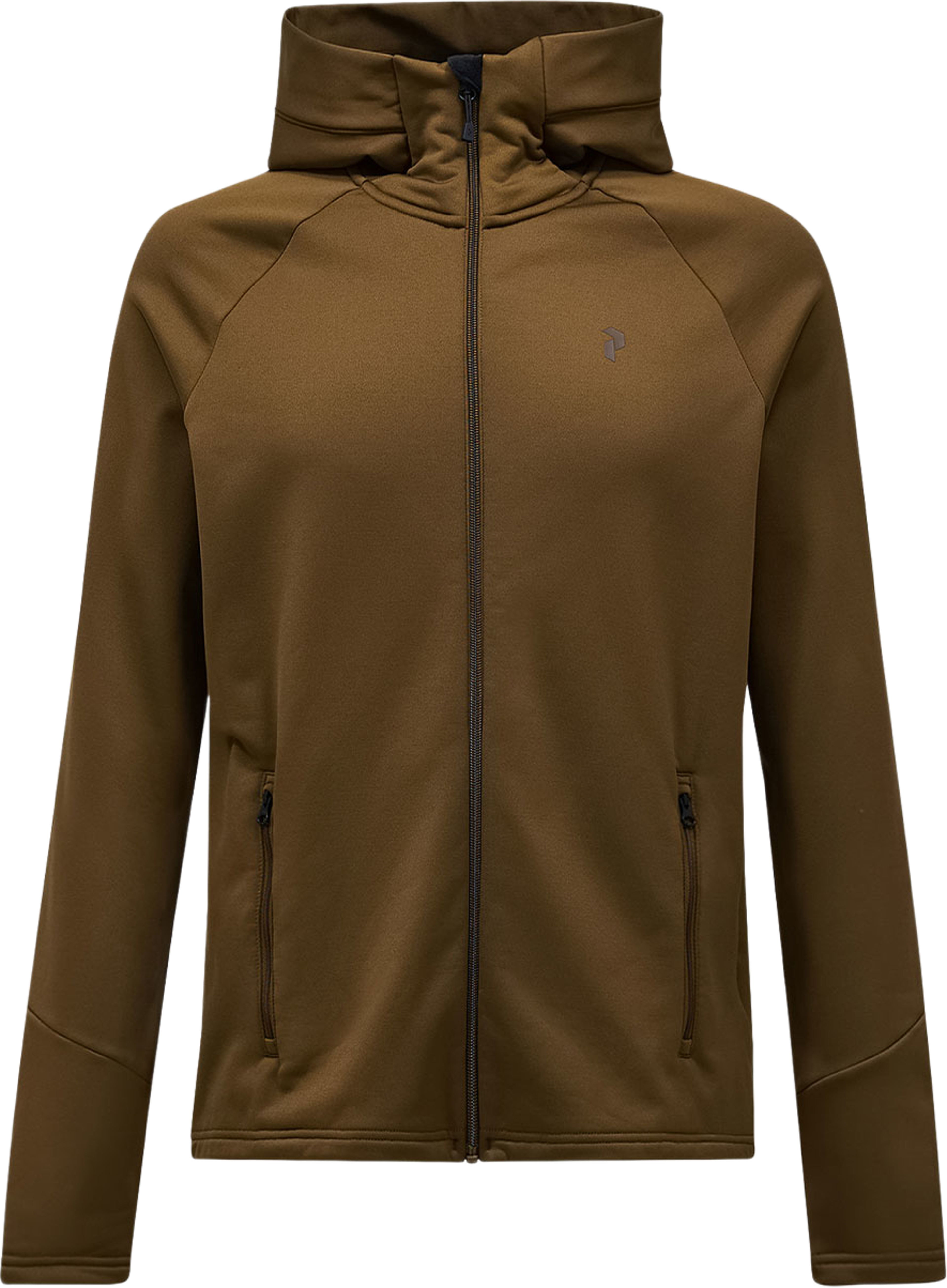 Rider Essentials Zip Hood, från Peak Performance, i färgen Meadow Moss. Klicka för att öppna bilden i stort format