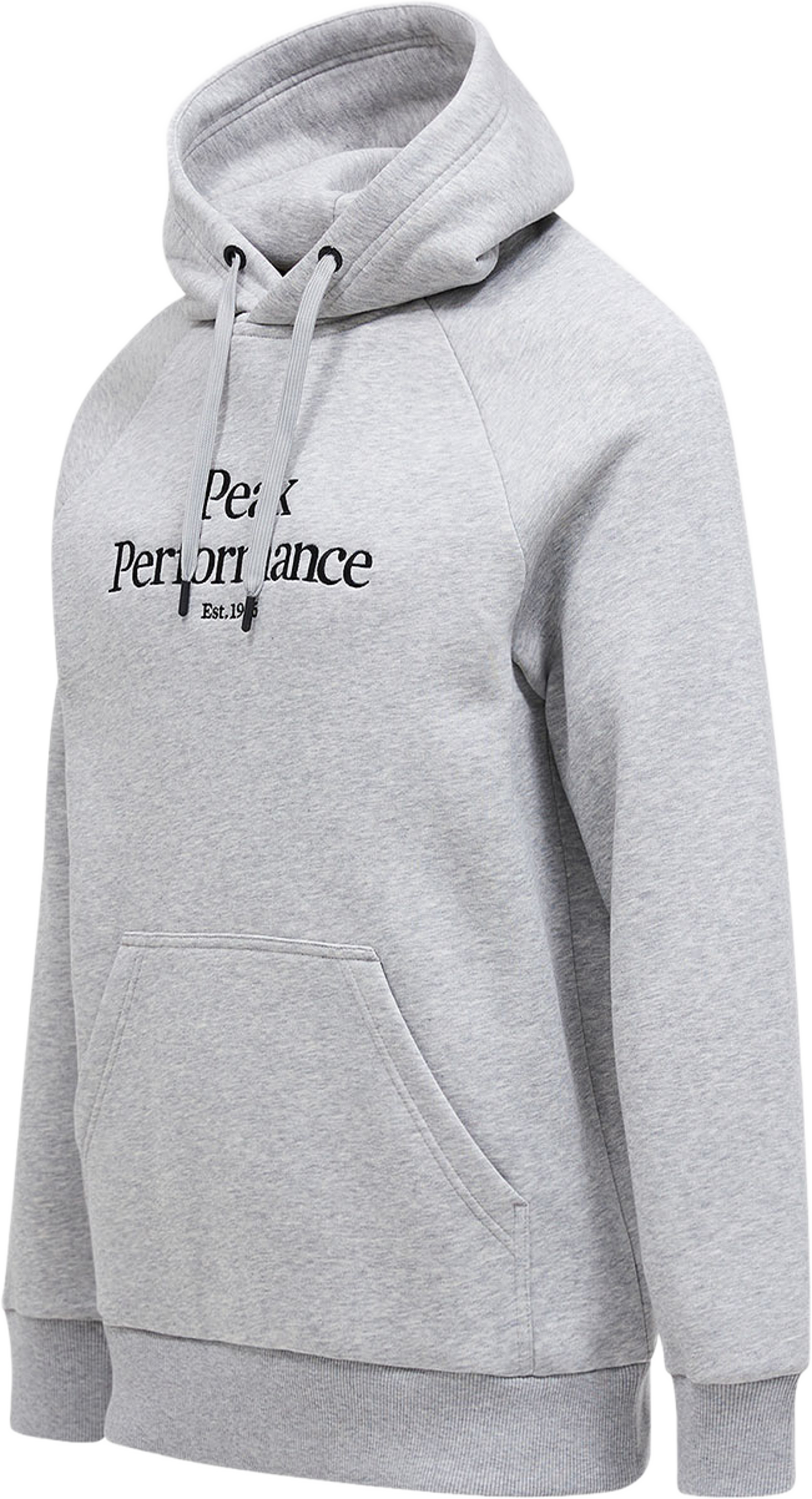 Original Hood, från Peak Performance, i färgen Med Grey Melange. Klicka för att öppna bilden i stort format