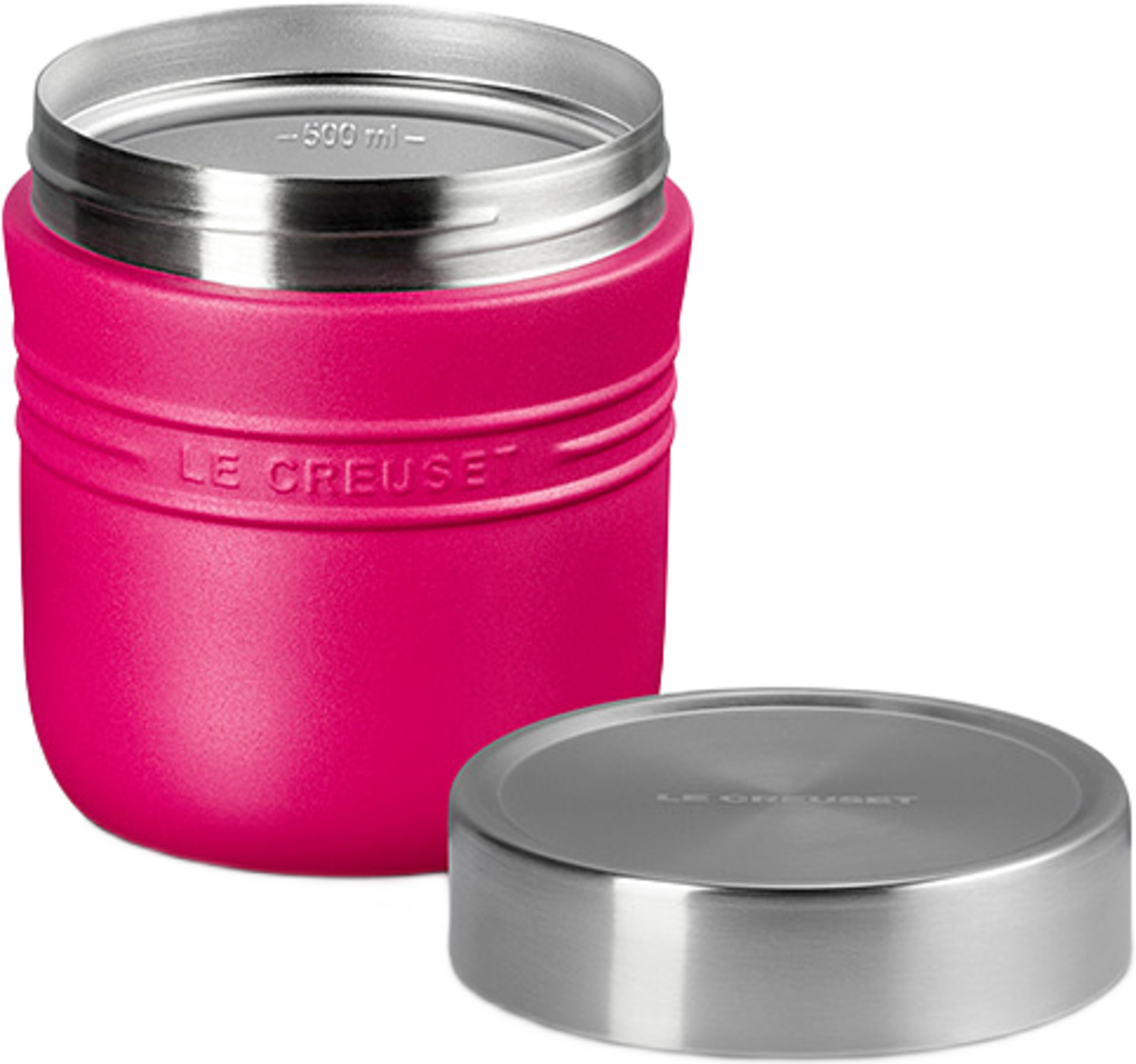 On The Go matflaska 500ml Berry, från Le Creuset, i färgen Berry. Klicka för att öppna bilden i stort format