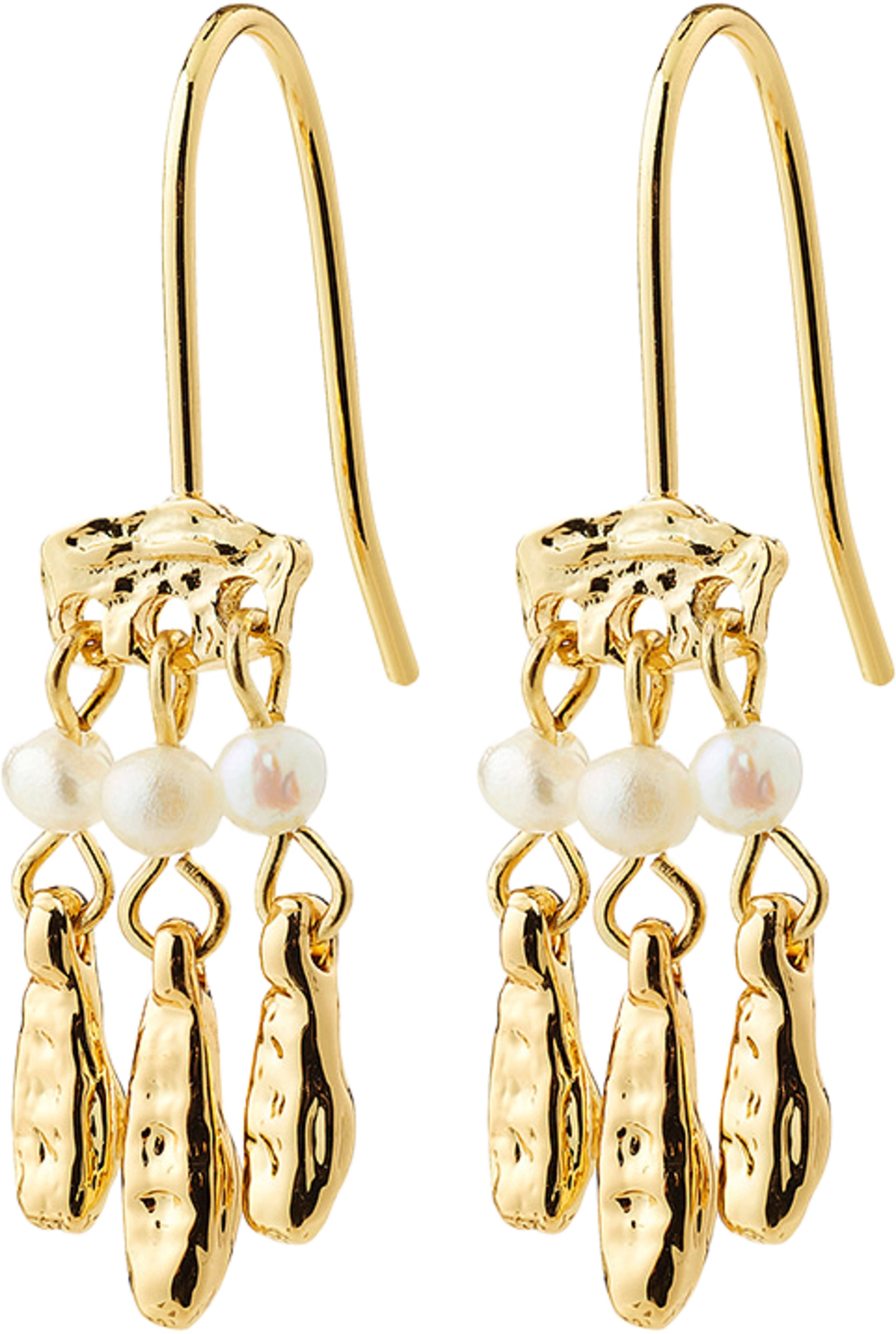 VIREL earrings gold-plated, från Pilgrim, i färgen Gold Plated. Klicka för att öppna bilden i stort format