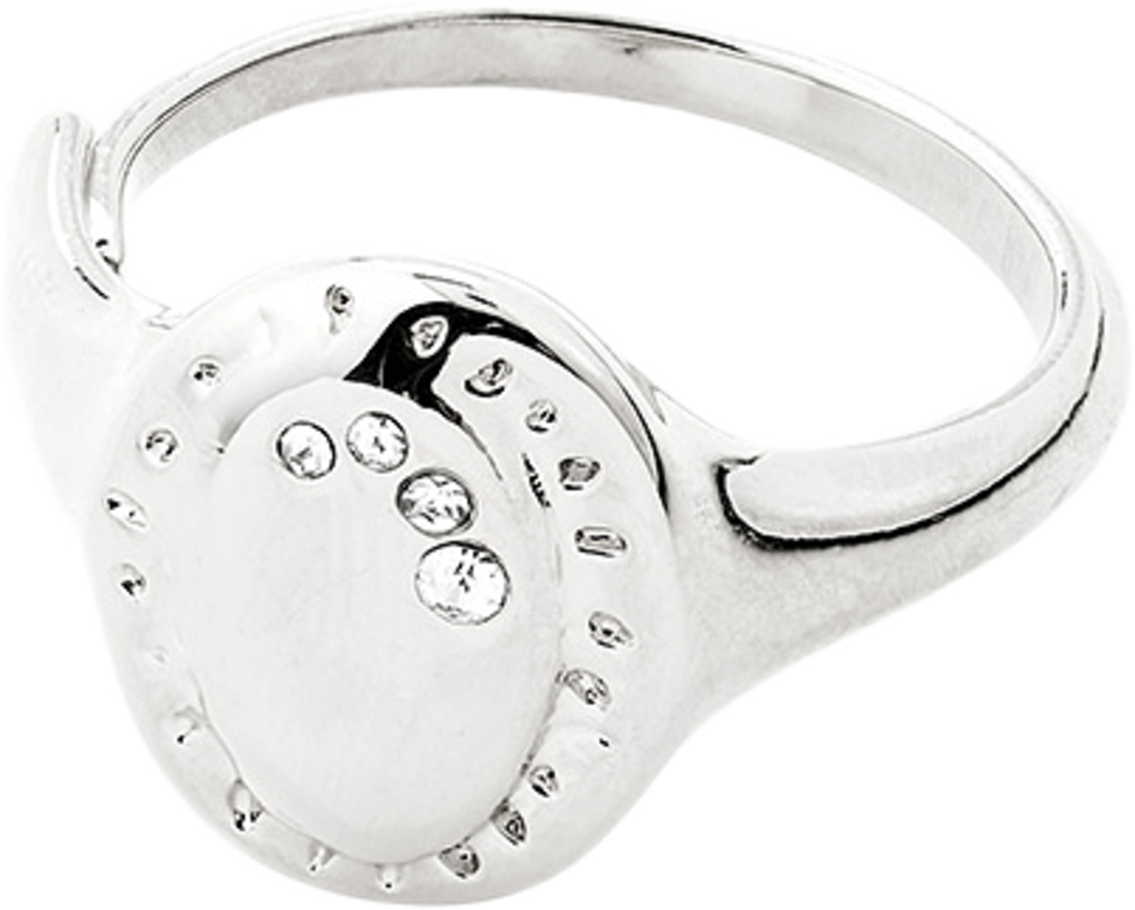 HERE ring silver-plated, från Pilgrim, i färgen Silver Plated. Klicka för att öppna bilden i stort format