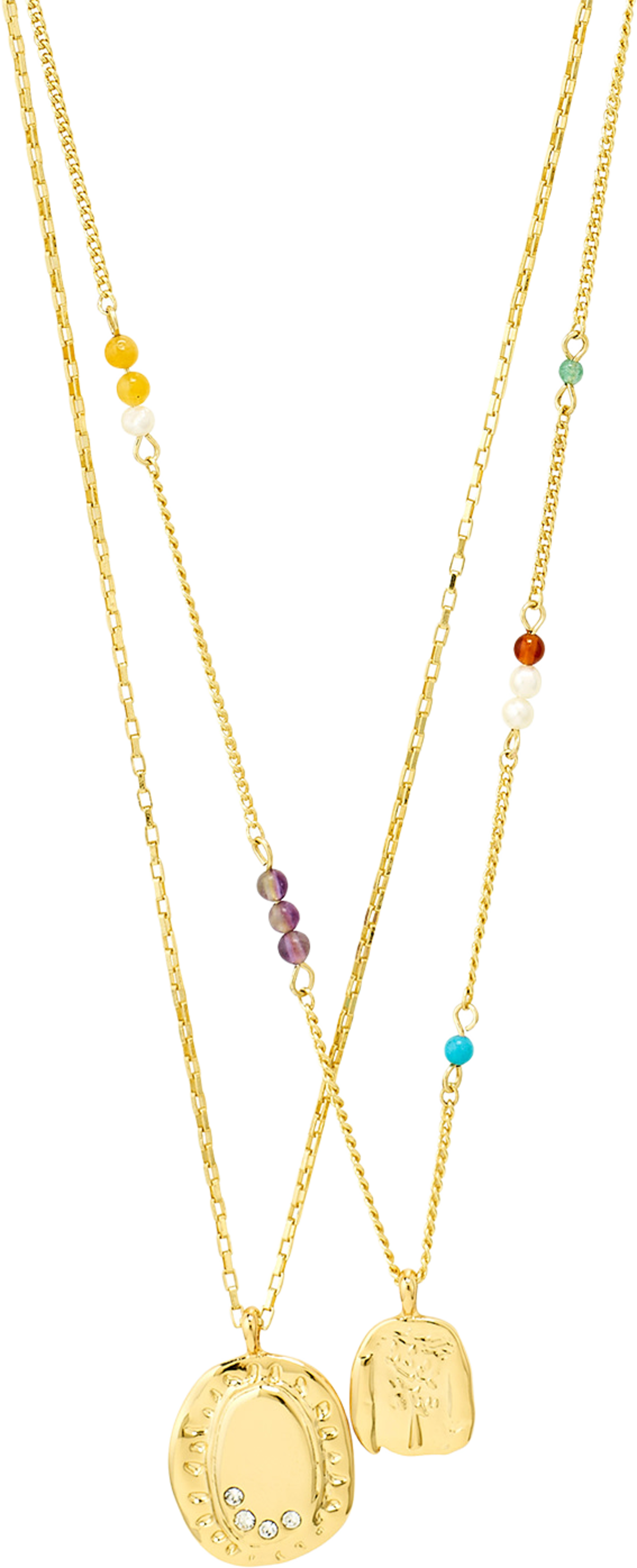 HERE necklace gold-plated, från Pilgrim, i färgen Gold Plated. Klicka för att öppna bilden i stort format
